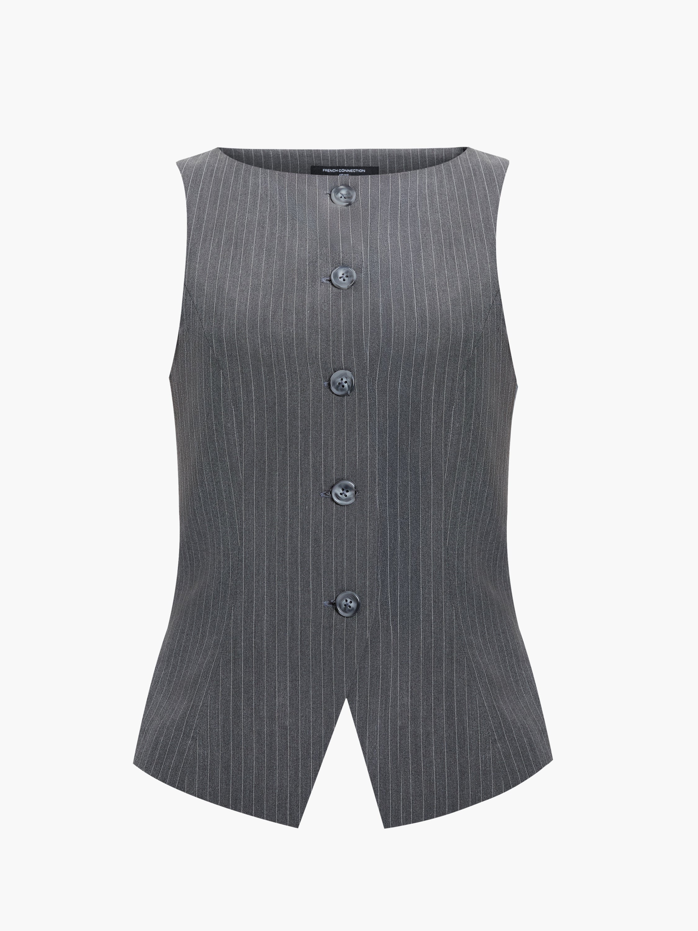 Minka Pinstripe Tailored Button Down Vest - Image 5