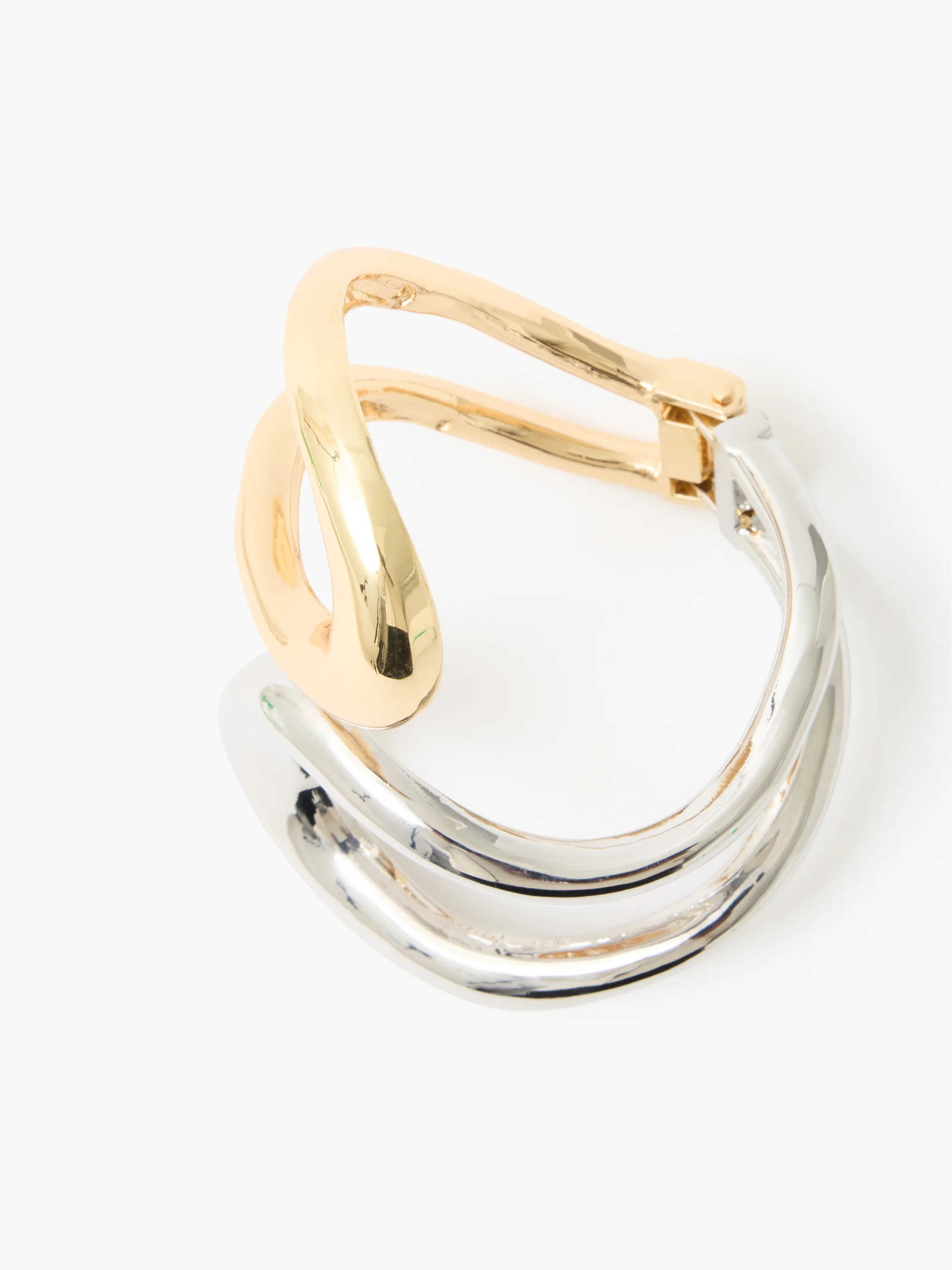 Mixed Metal Spiral Cuff - Image 2