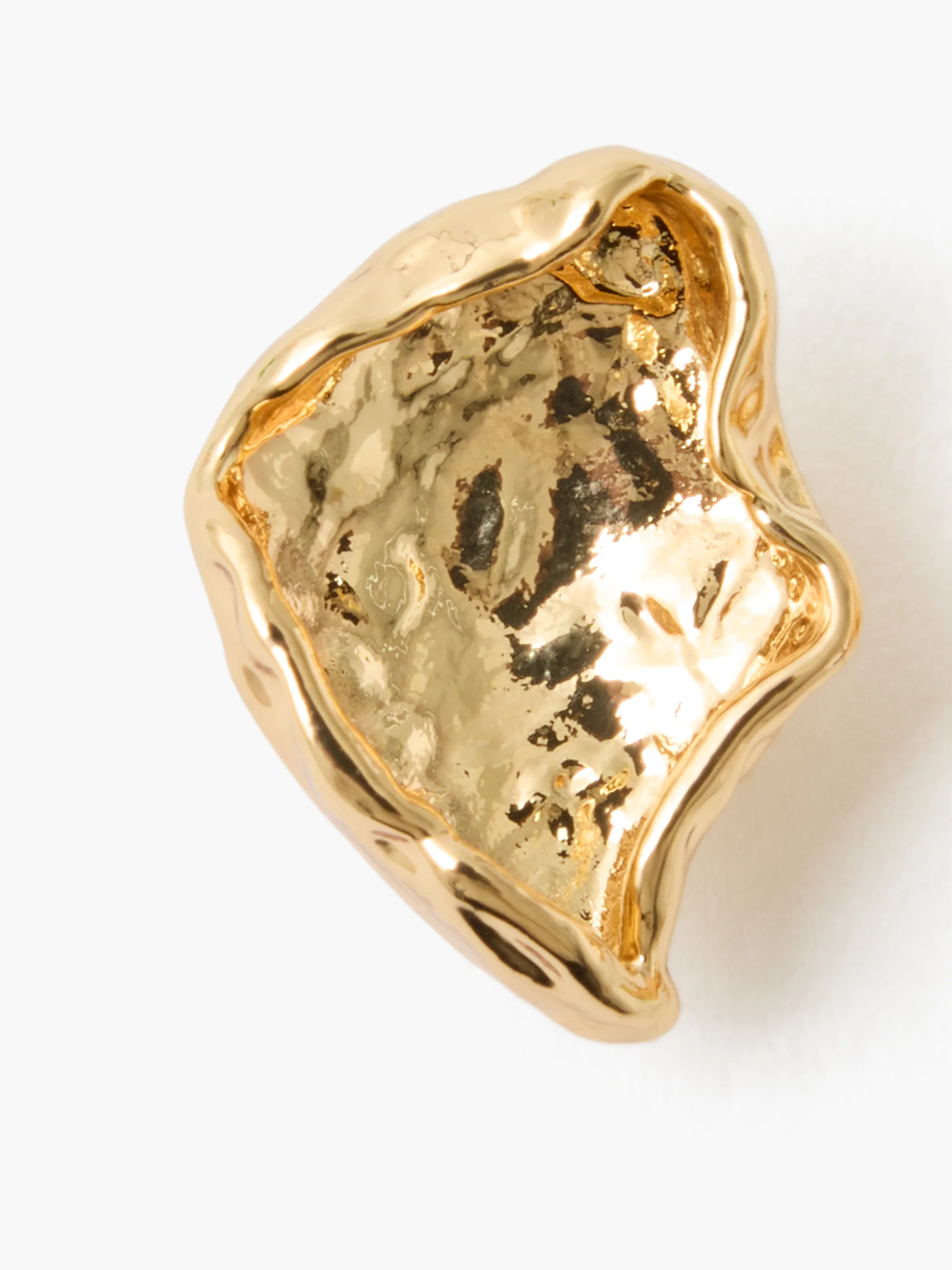 Molten Mini Square Stud Earrings - Image 2