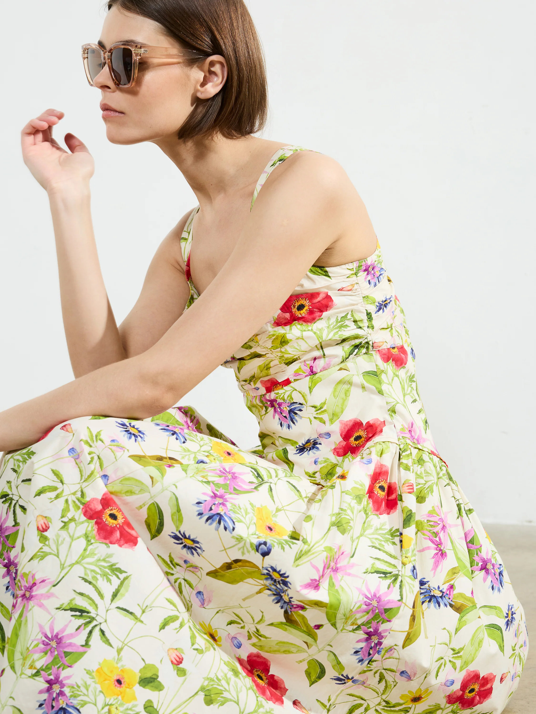 Monica Barletta Poplin Midi Dress - Image 4