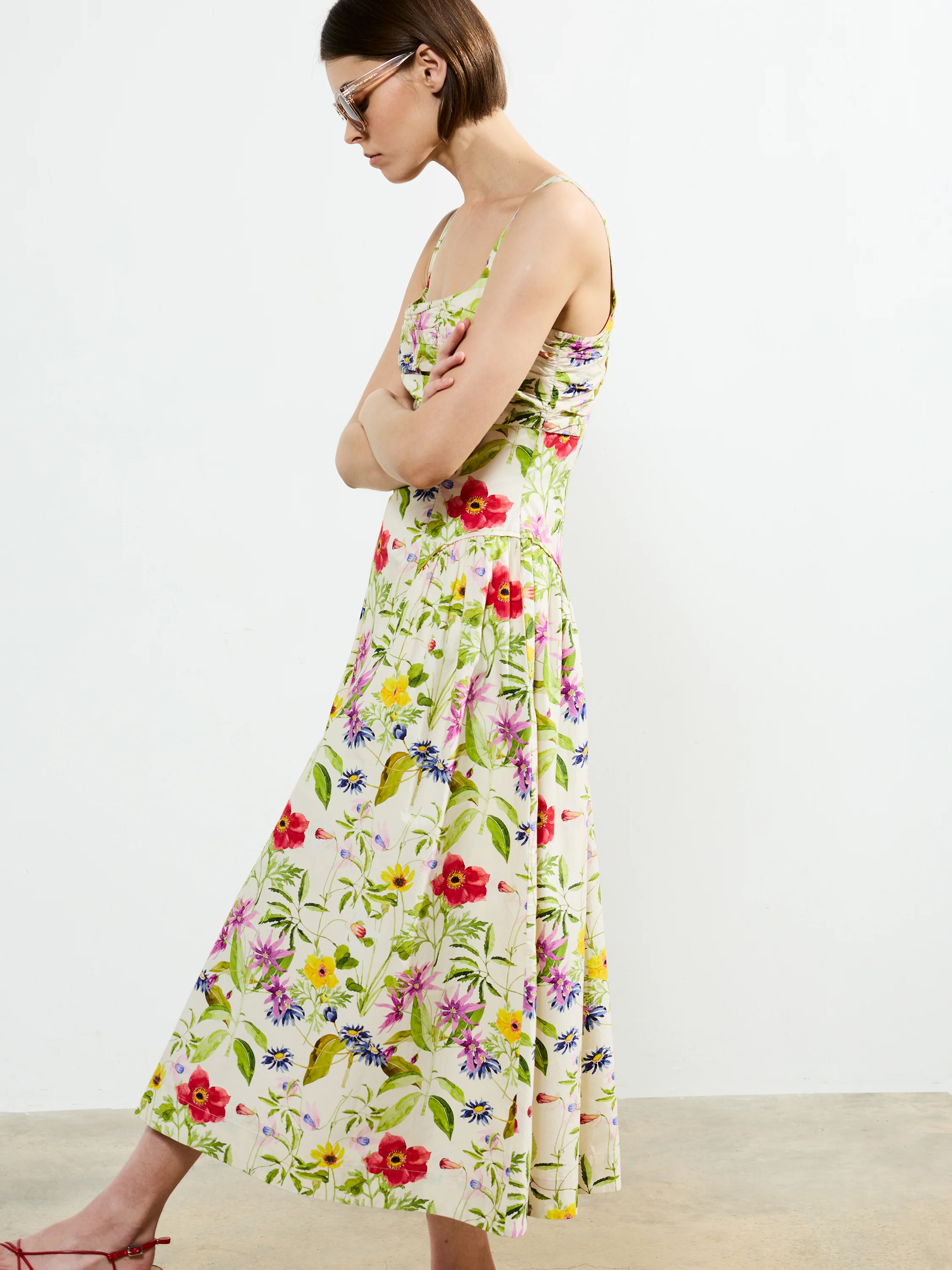 Monica Barletta Poplin Midi Dress - Image 5