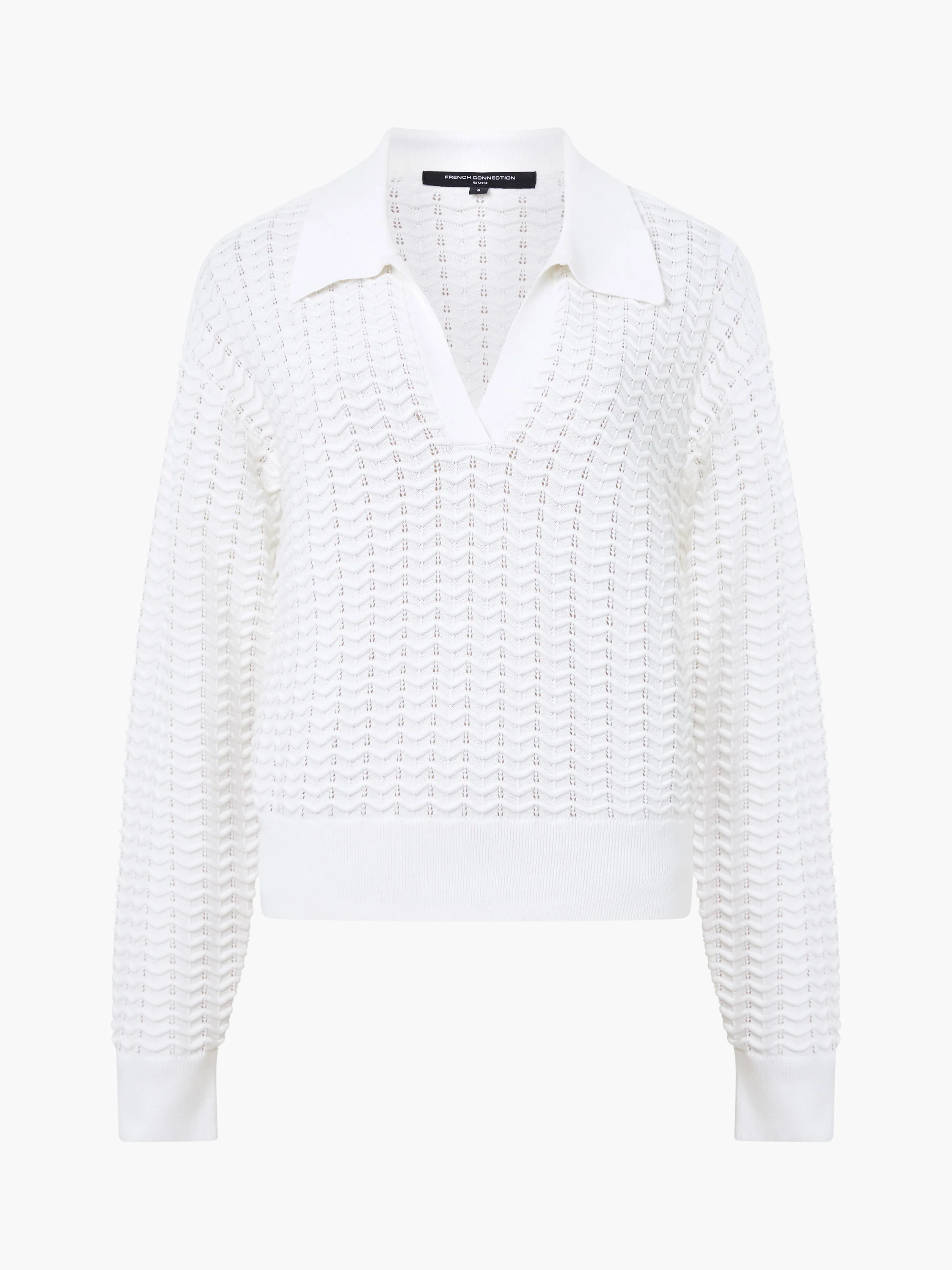 Mozart Knitted Long Sleeve Polo Shirt - Image 5