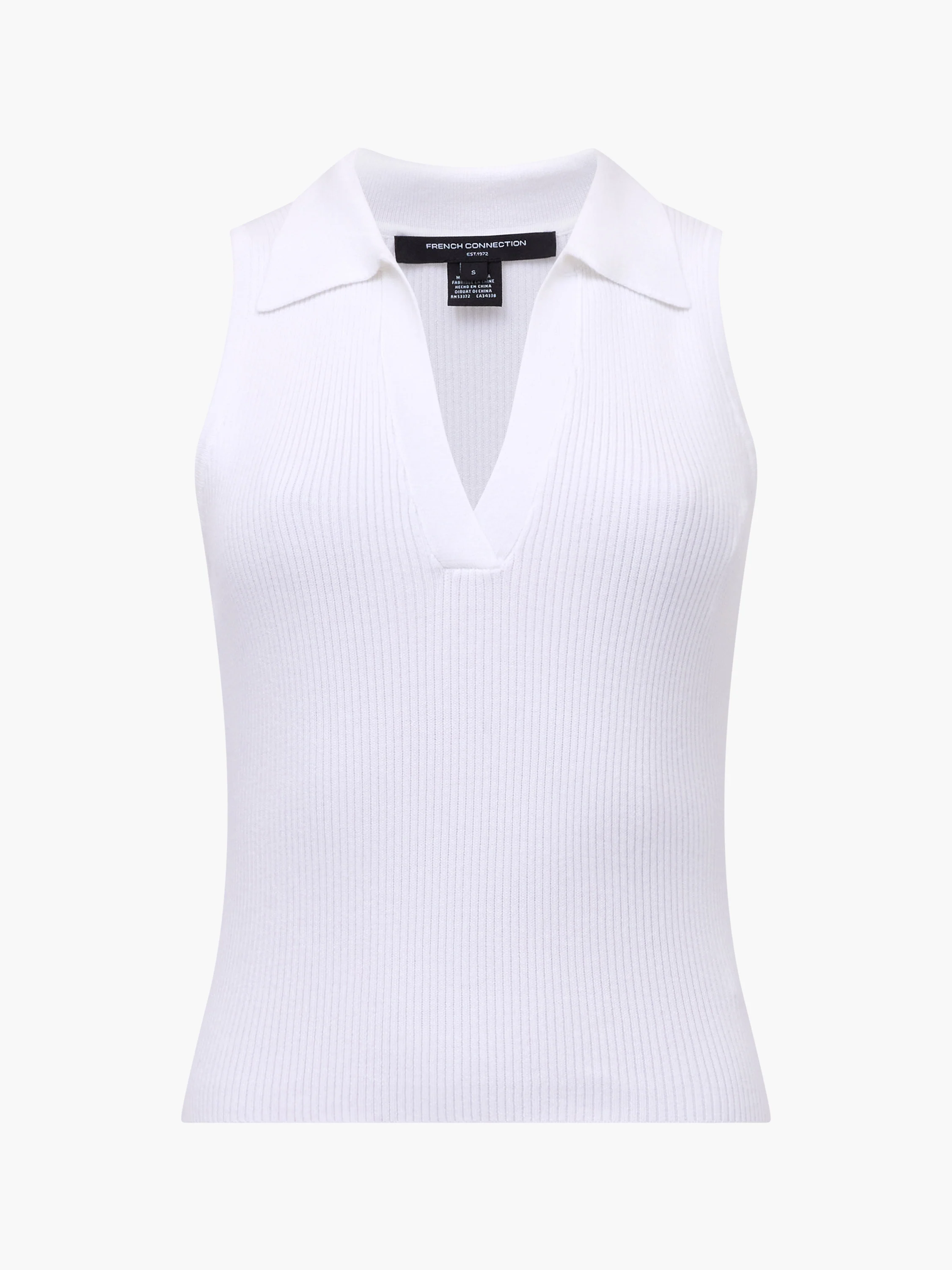 Mozza Collared V Neck Sleeveless Jumper - Image 7
