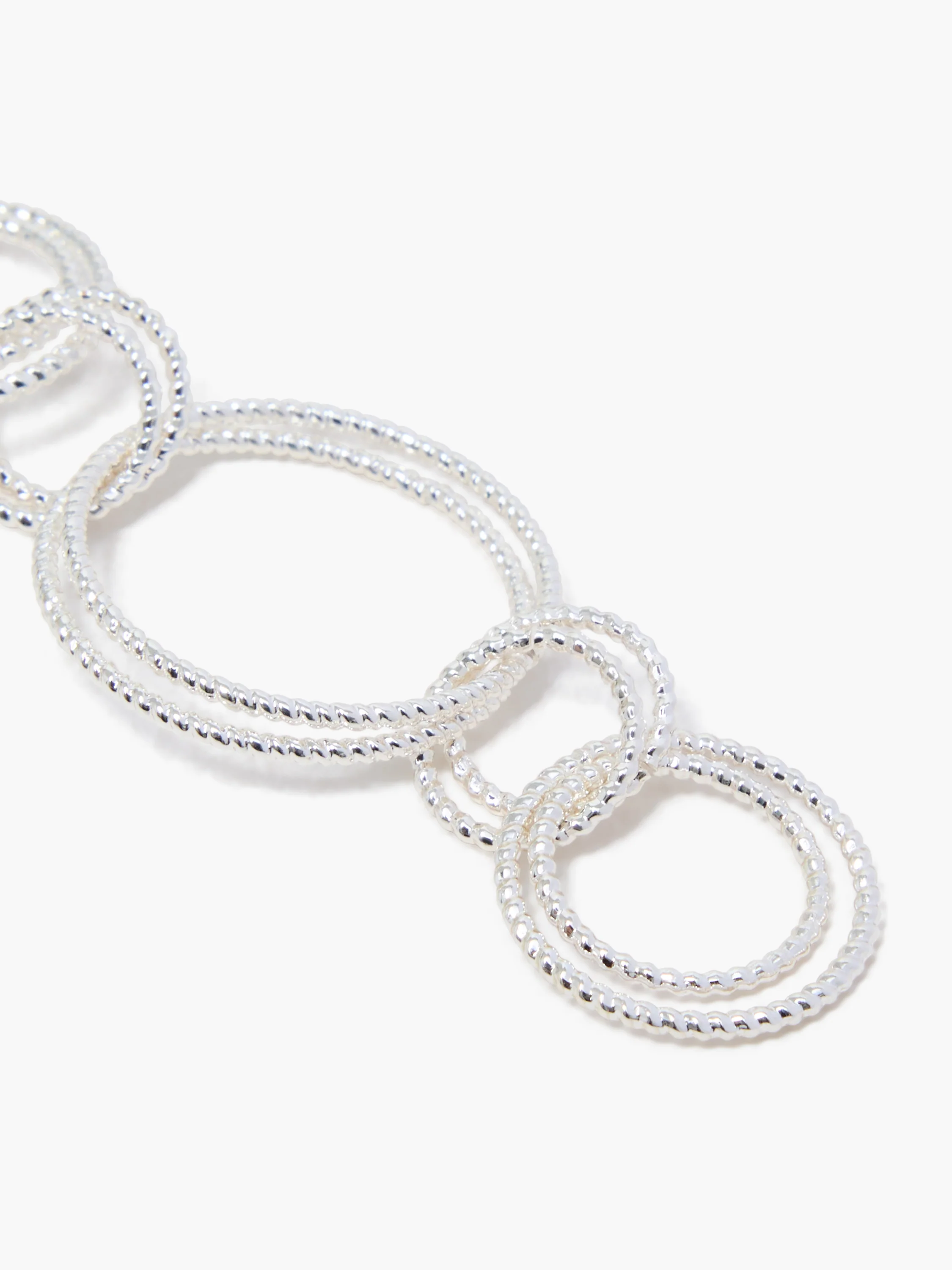 Multi Circle Drop Earrings - Image 2