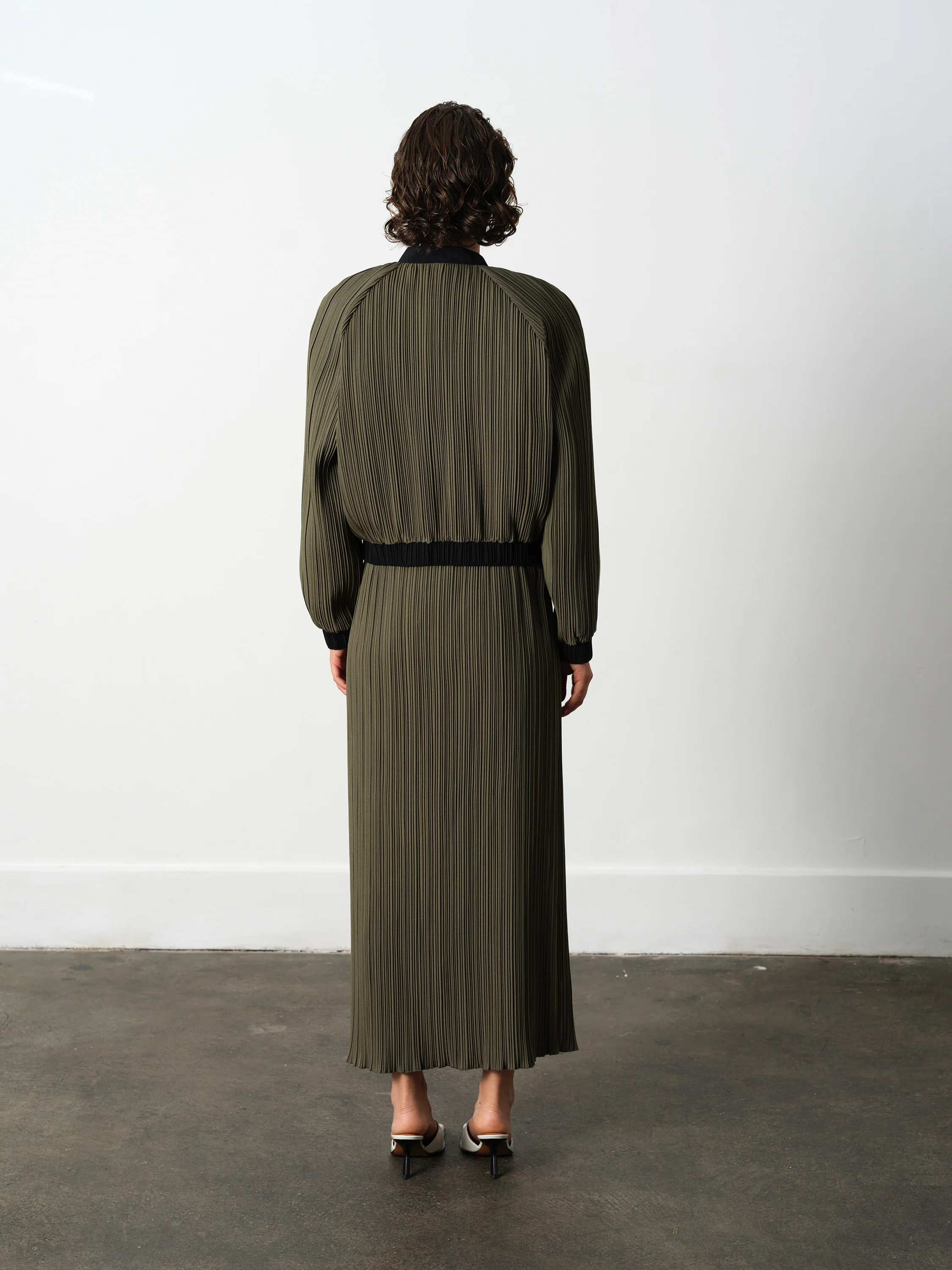 Niri Plisse Bomber Jacket - Image 5