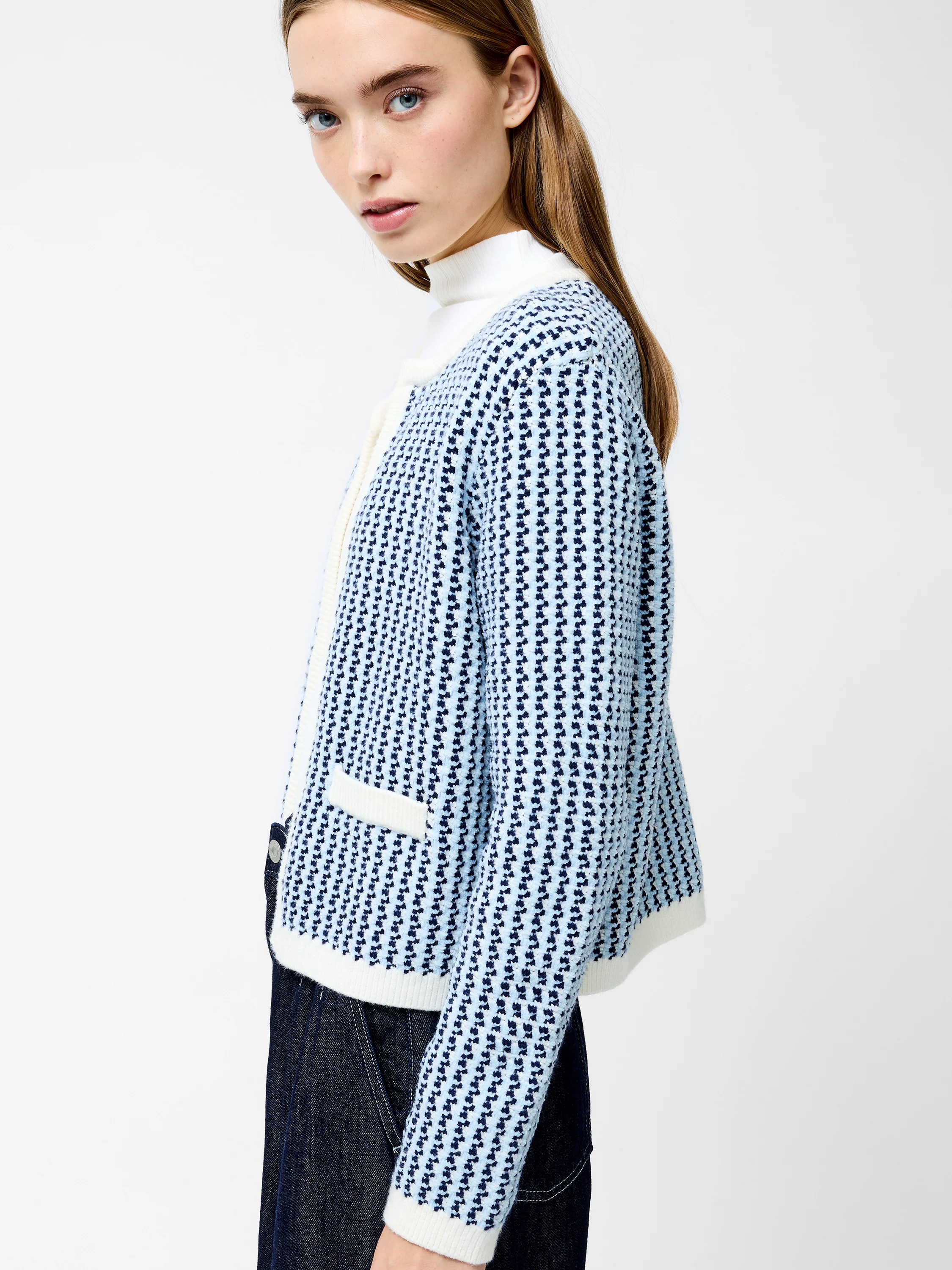 Noar Textured Knit Cardigan - Image 3