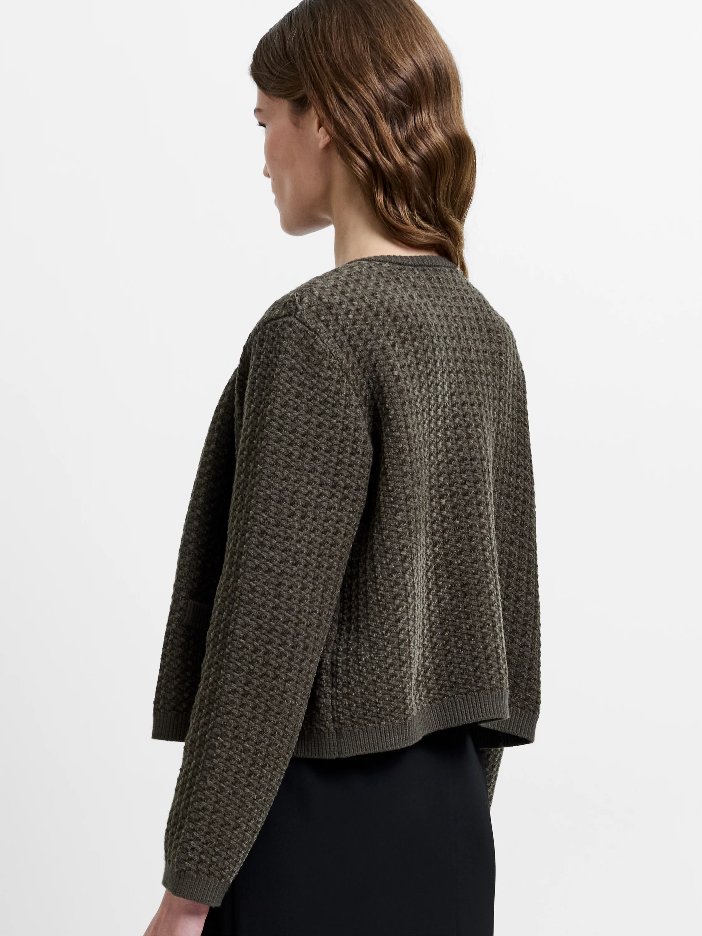 Noar Moss Stitch Knit Cardigan - Image 4