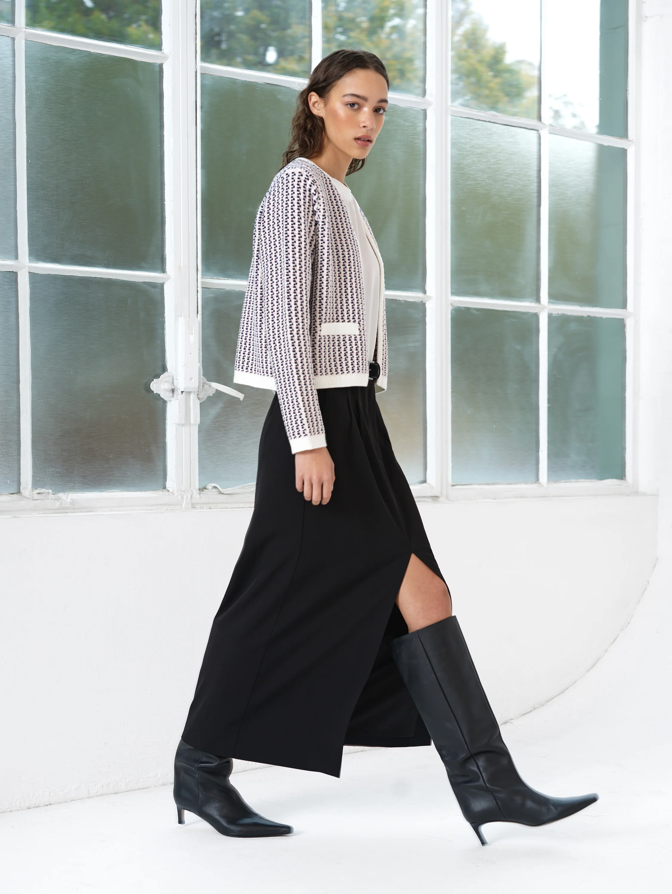 Noar Textured Knit Cardigan - Image 4