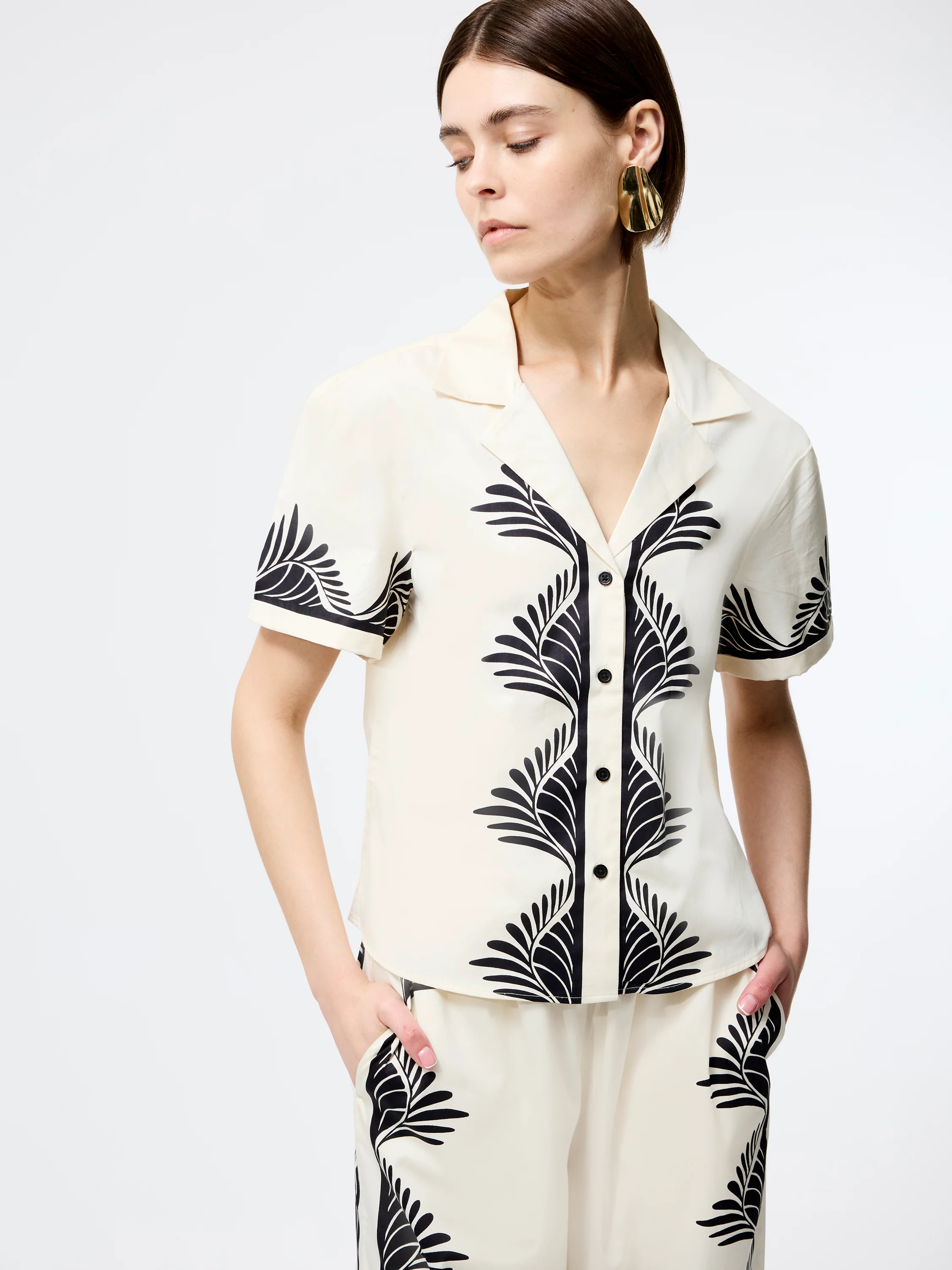 Nola Alexis Printed Short Sleeve Shirt