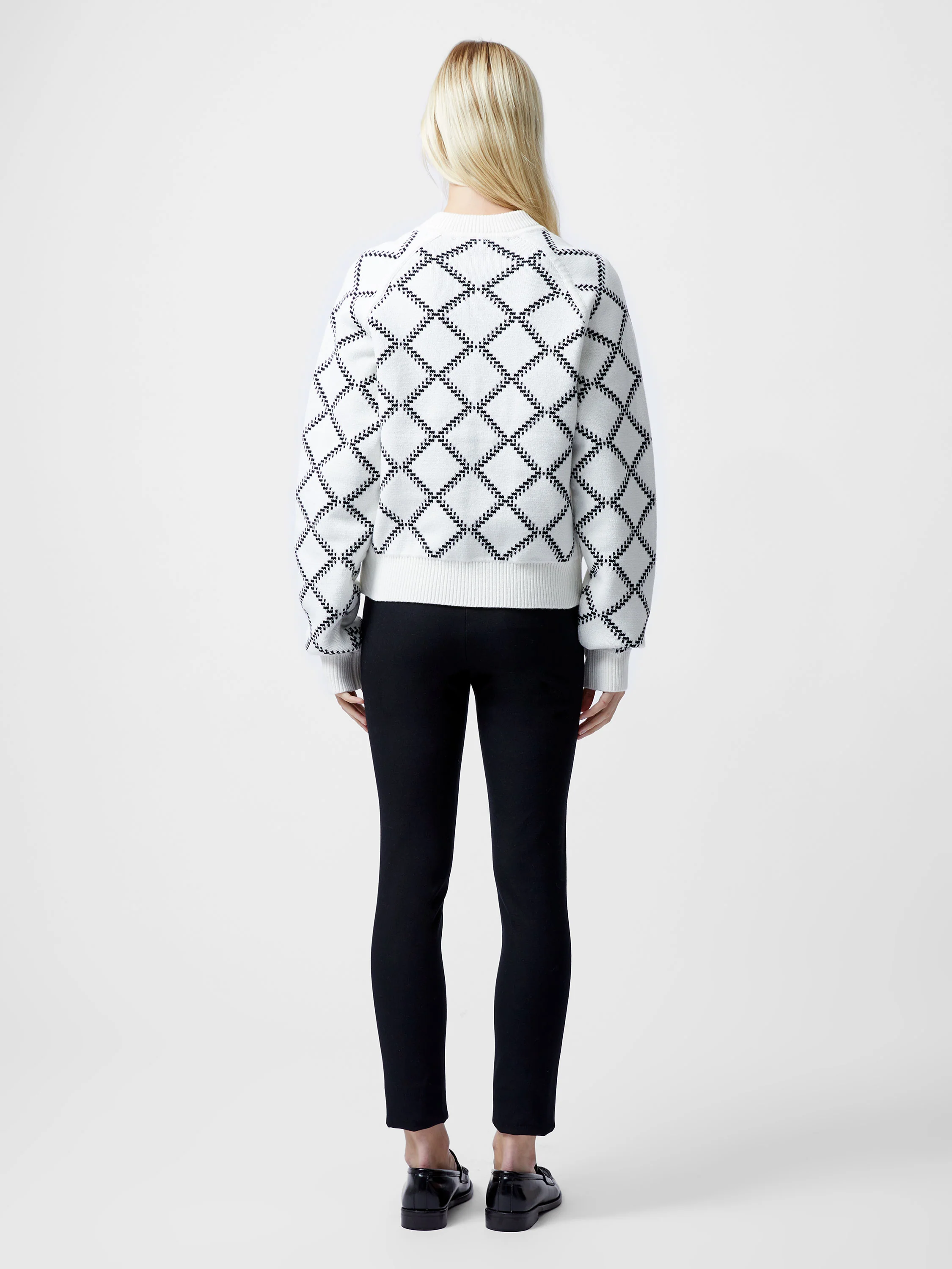 Odessa Reversible Checked Zip Up Cardigan - Image 6