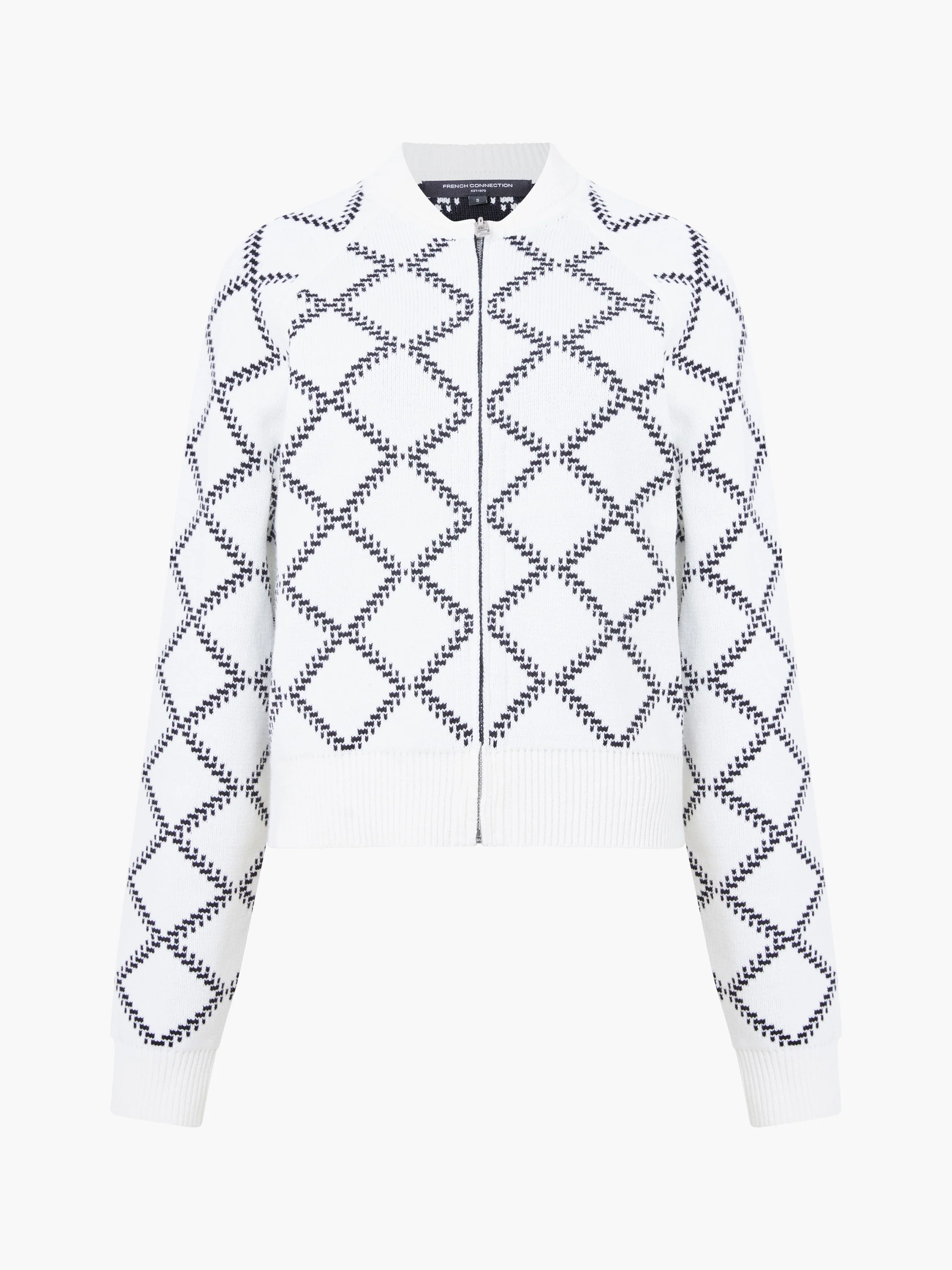 Odessa Reversible Checked Zip Up Cardigan - Image 8