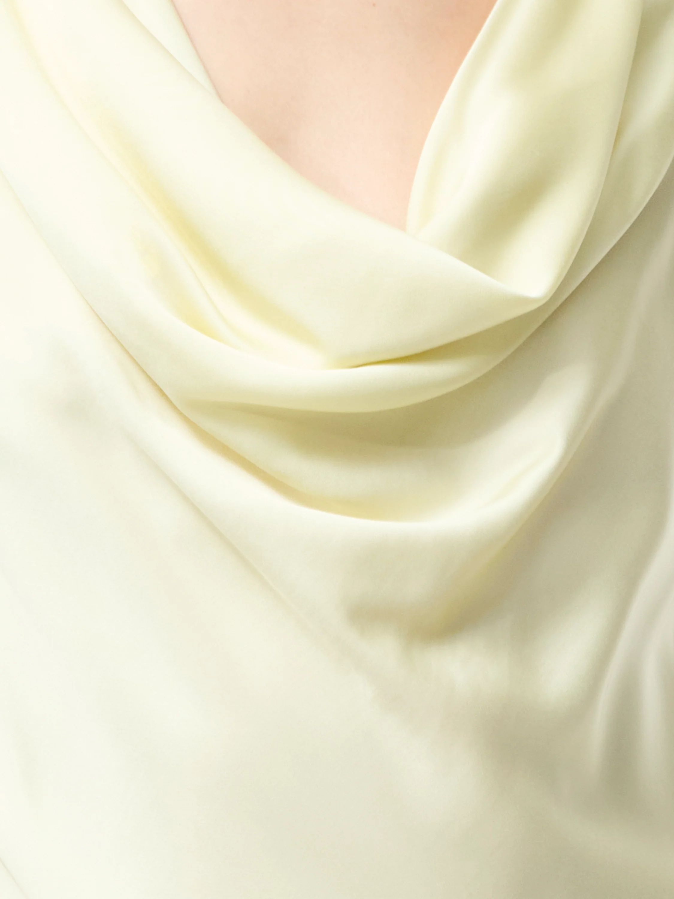 Oona Satin Asymmetrical Mini Dress - Image 3