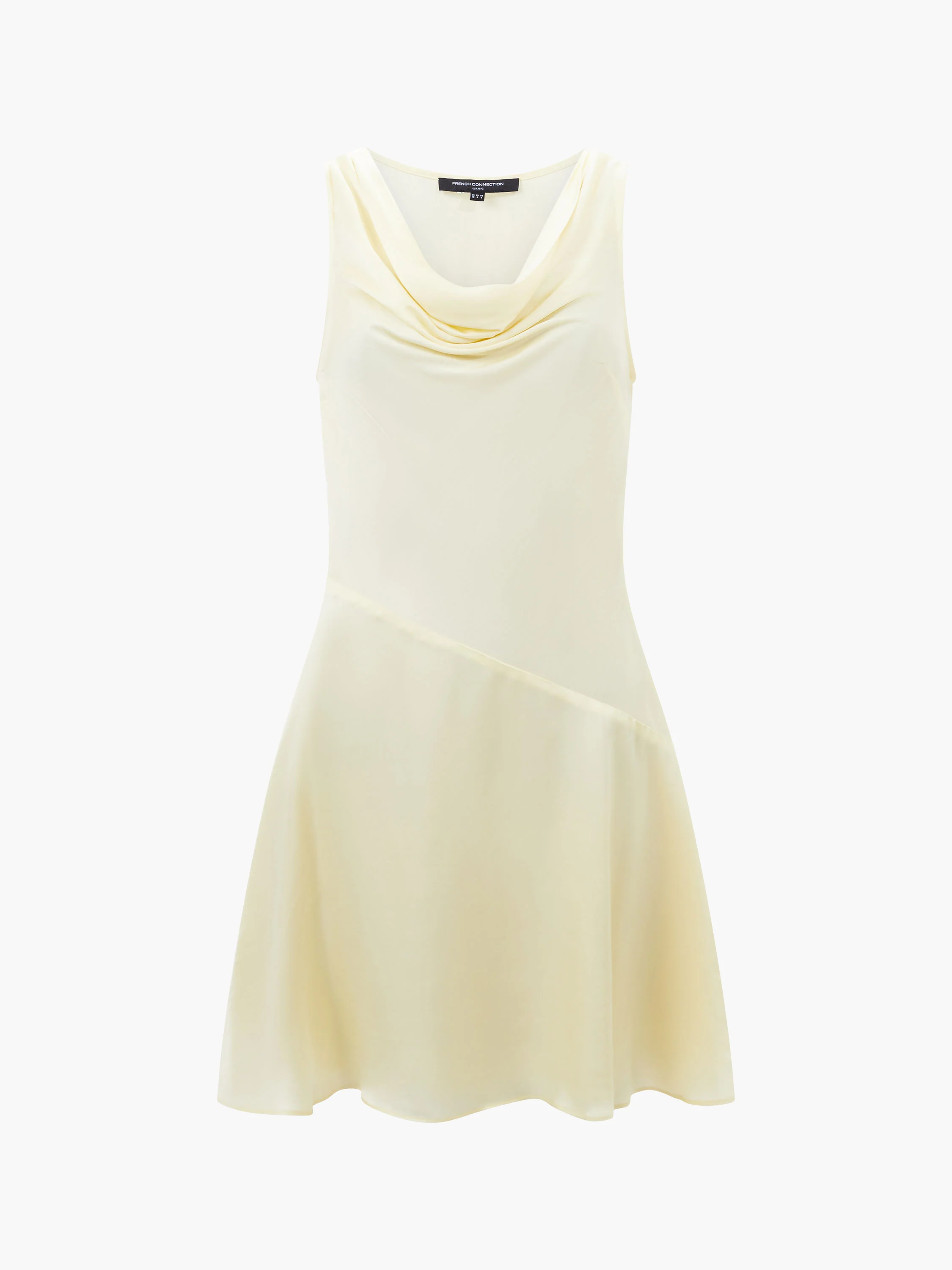 Oona Satin Asymmetrical Mini Dress - Image 6