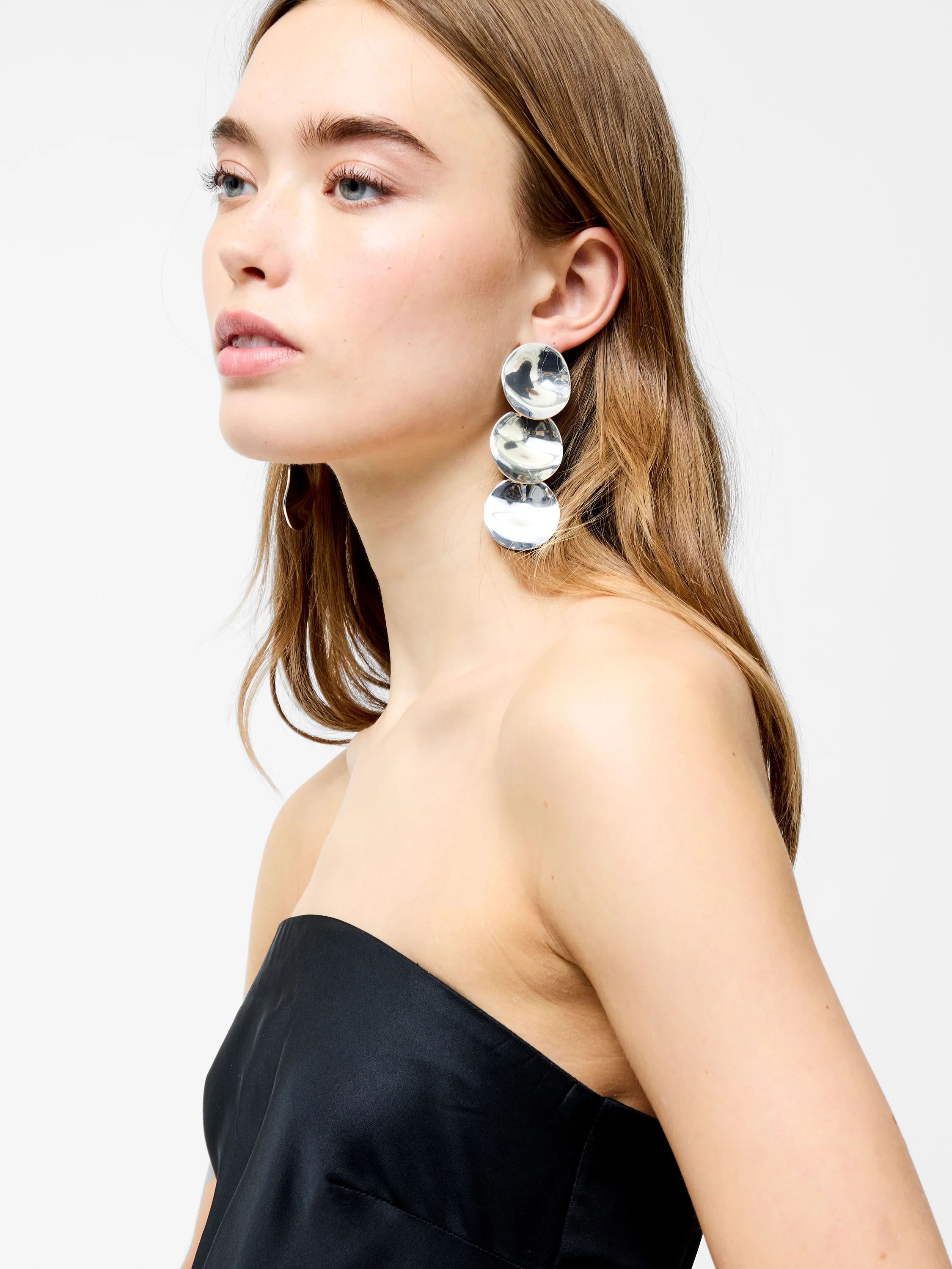 Oona Satin Bandeau Midi Dress - Image 5