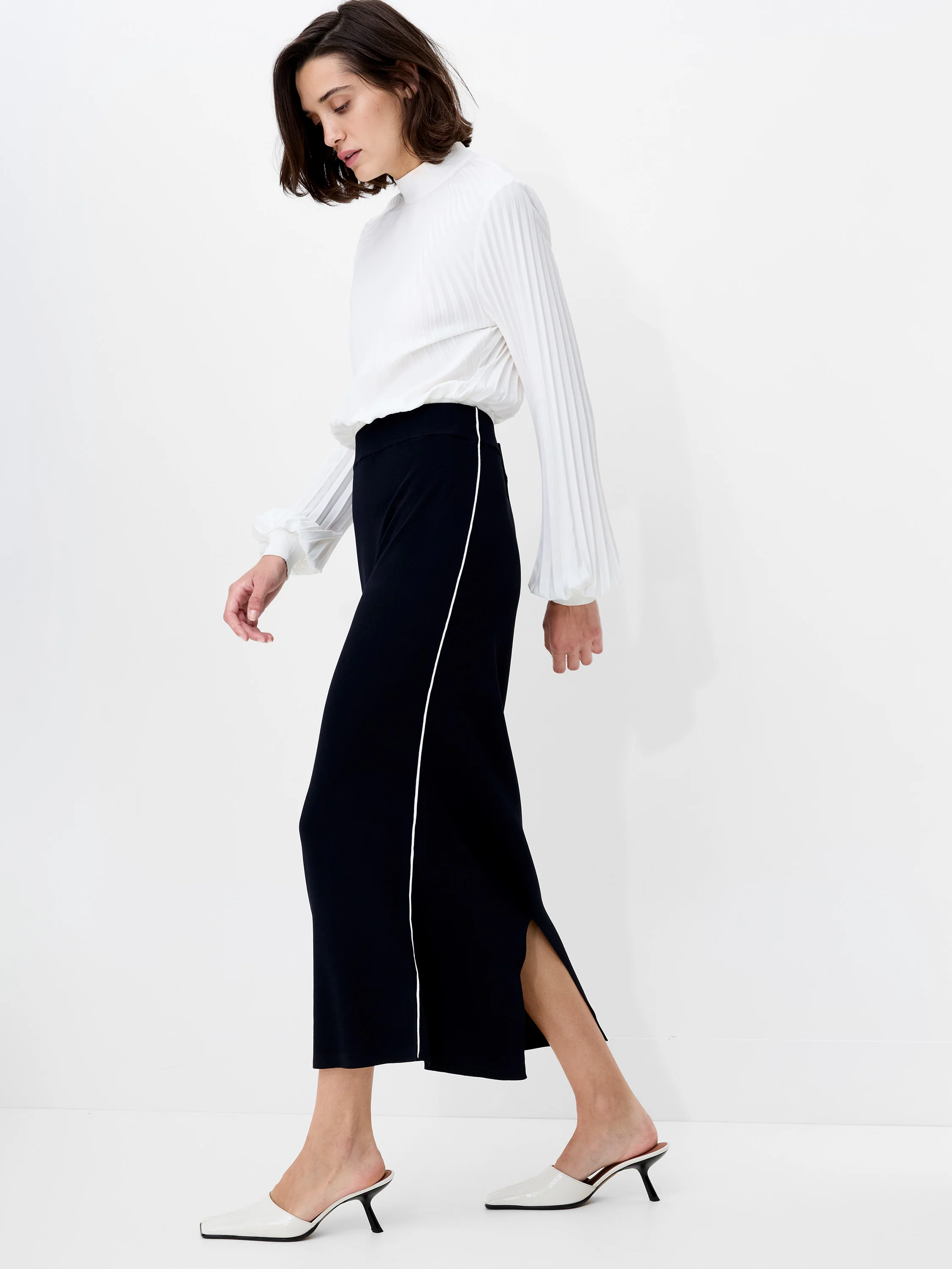 Ottie Back Slit Midi Skirt - Image 2