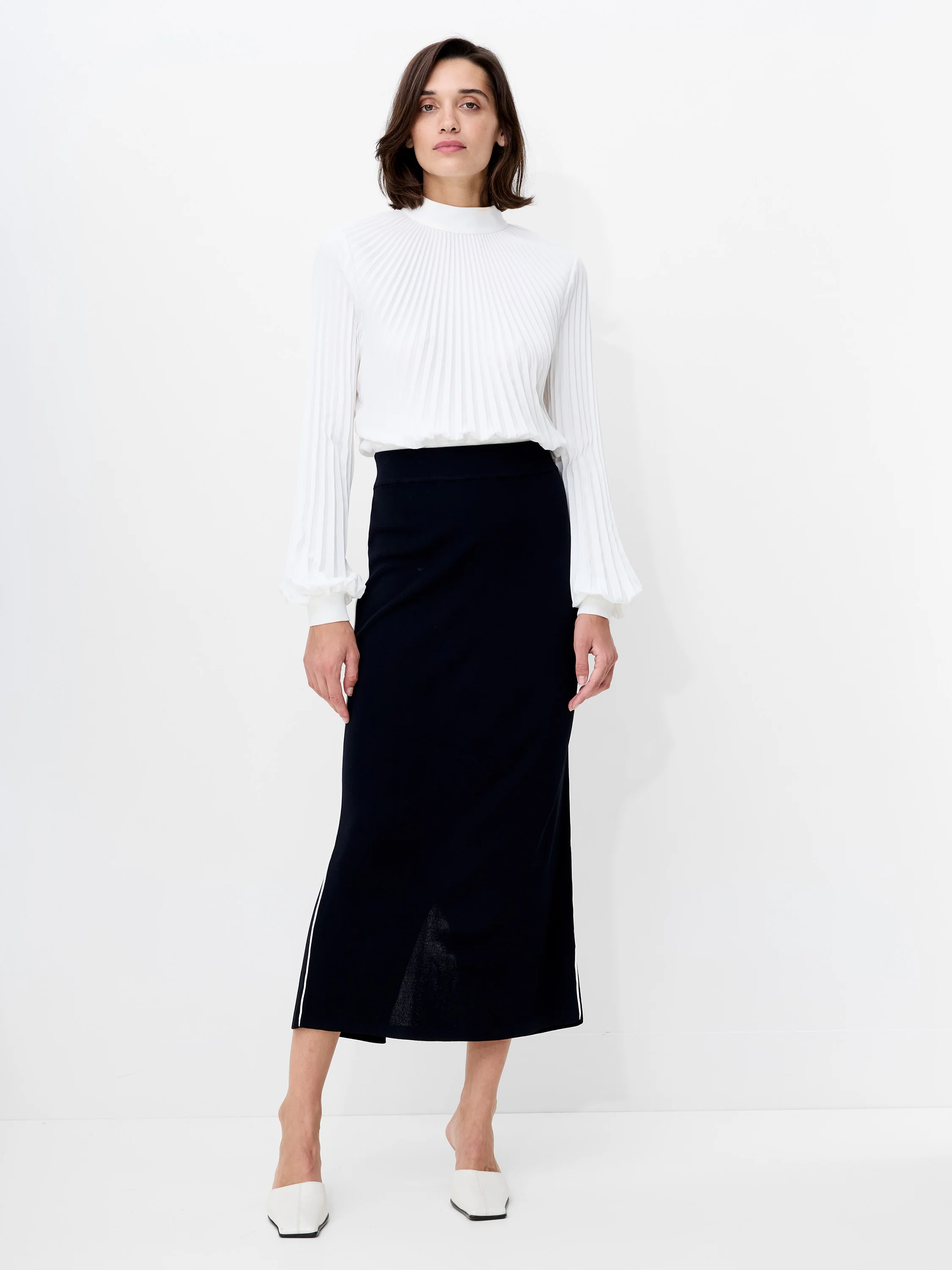 Ottie Back Slit Midi Skirt - Image 3