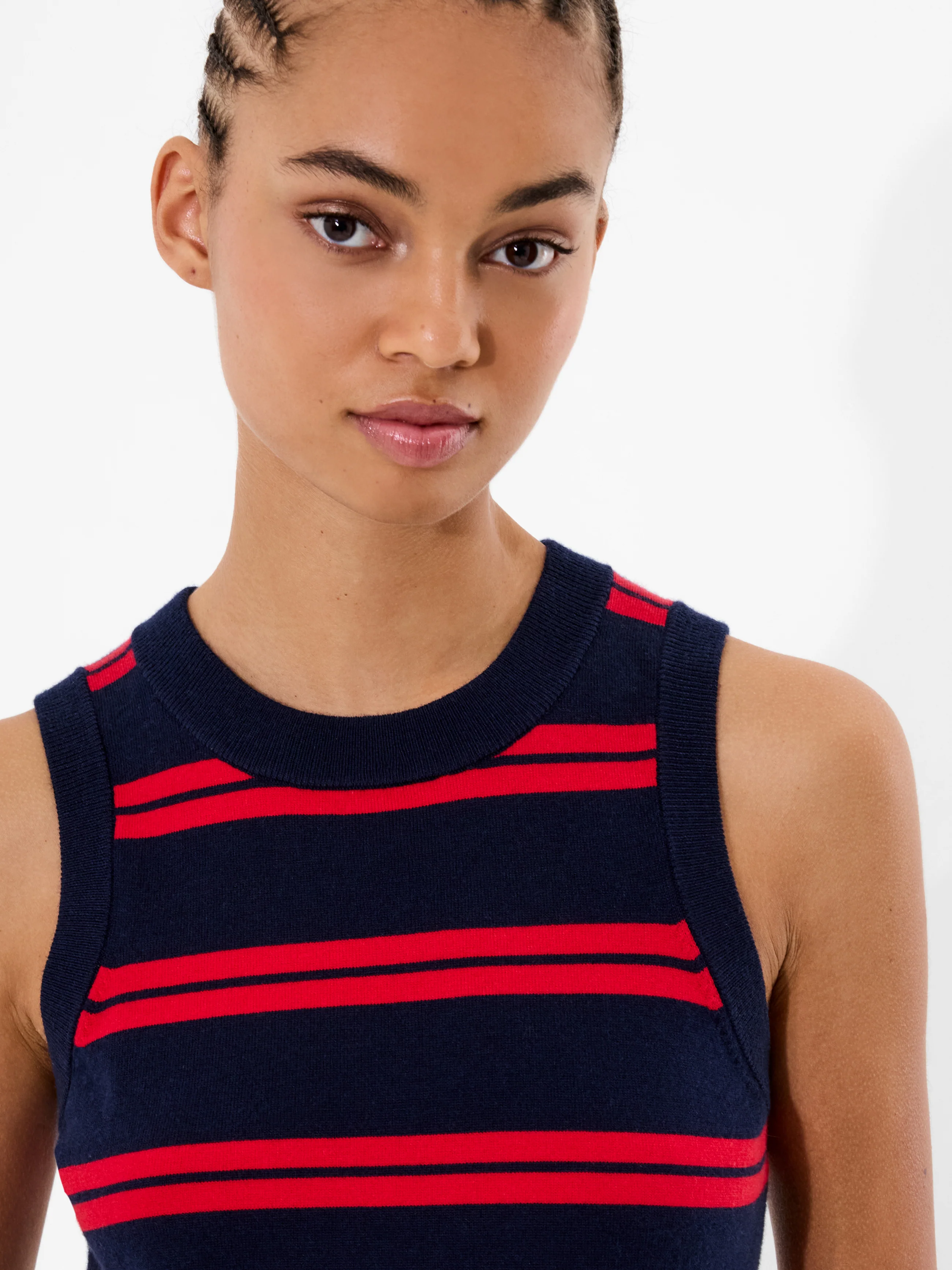 Padma Fine Knit Striped Vest - Image 3