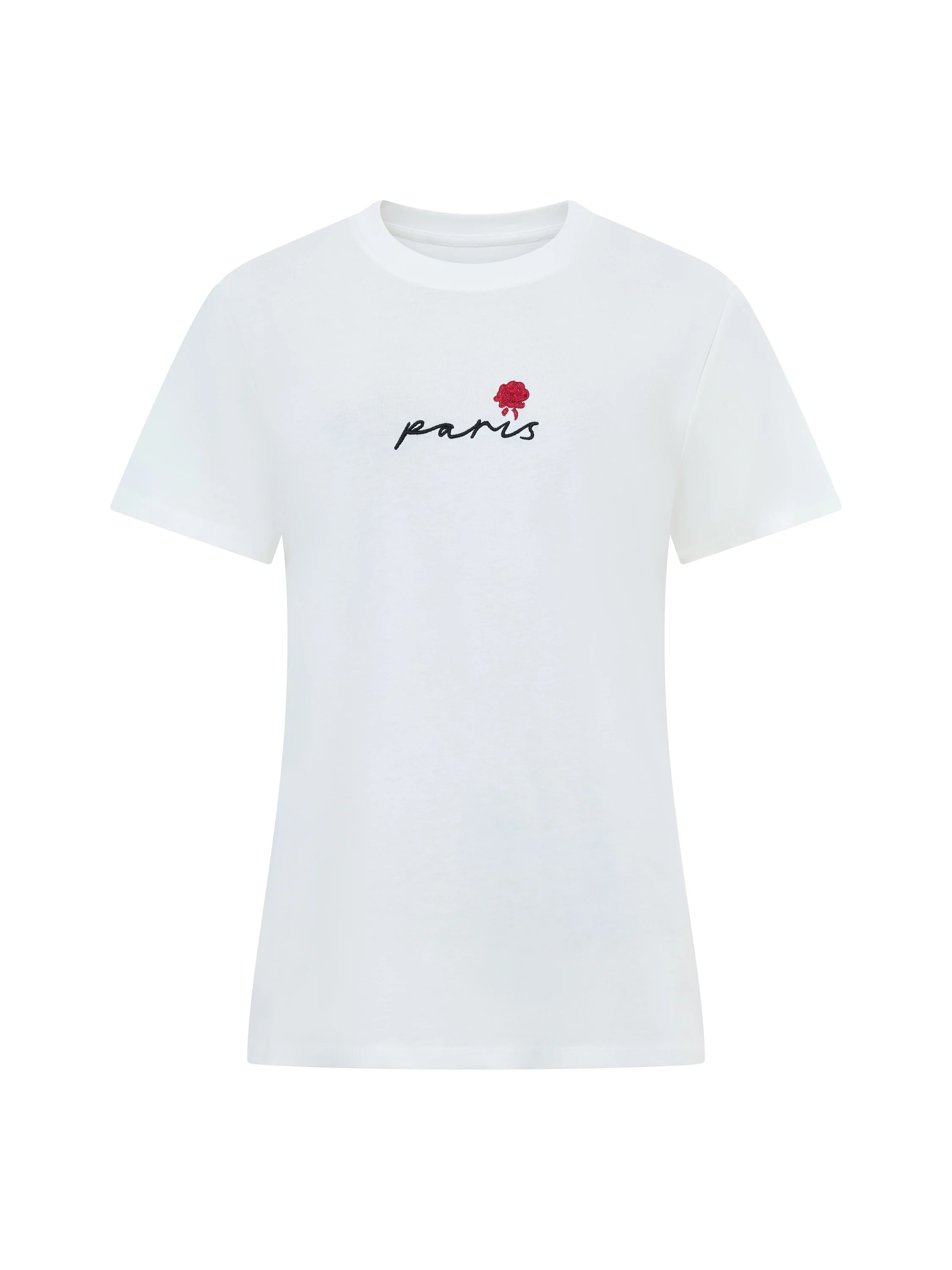 Paris Embroidered T-Shirt - Image 4