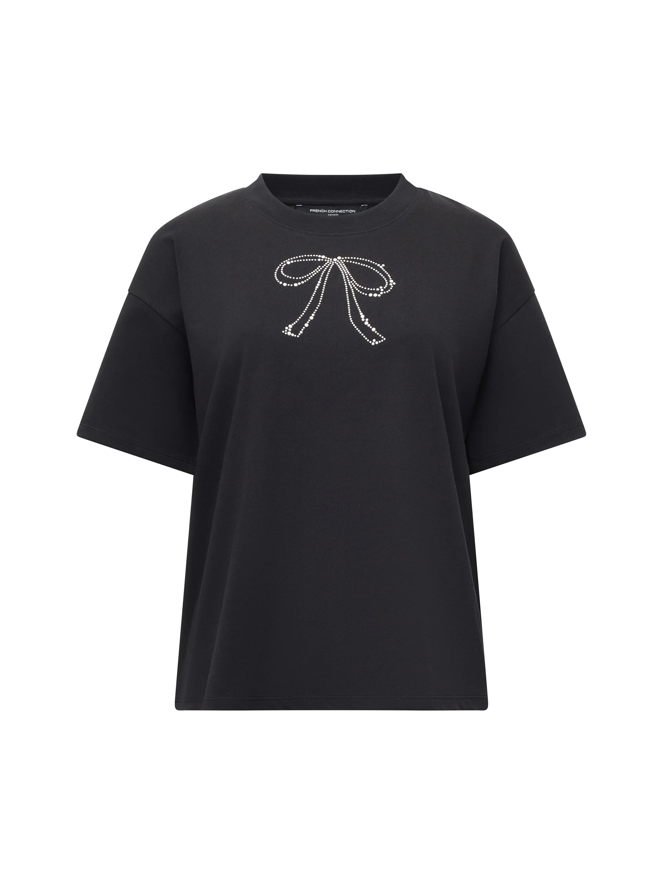Pearl Hotfix Bow Short Sleeve T-Shirt - Image 5
