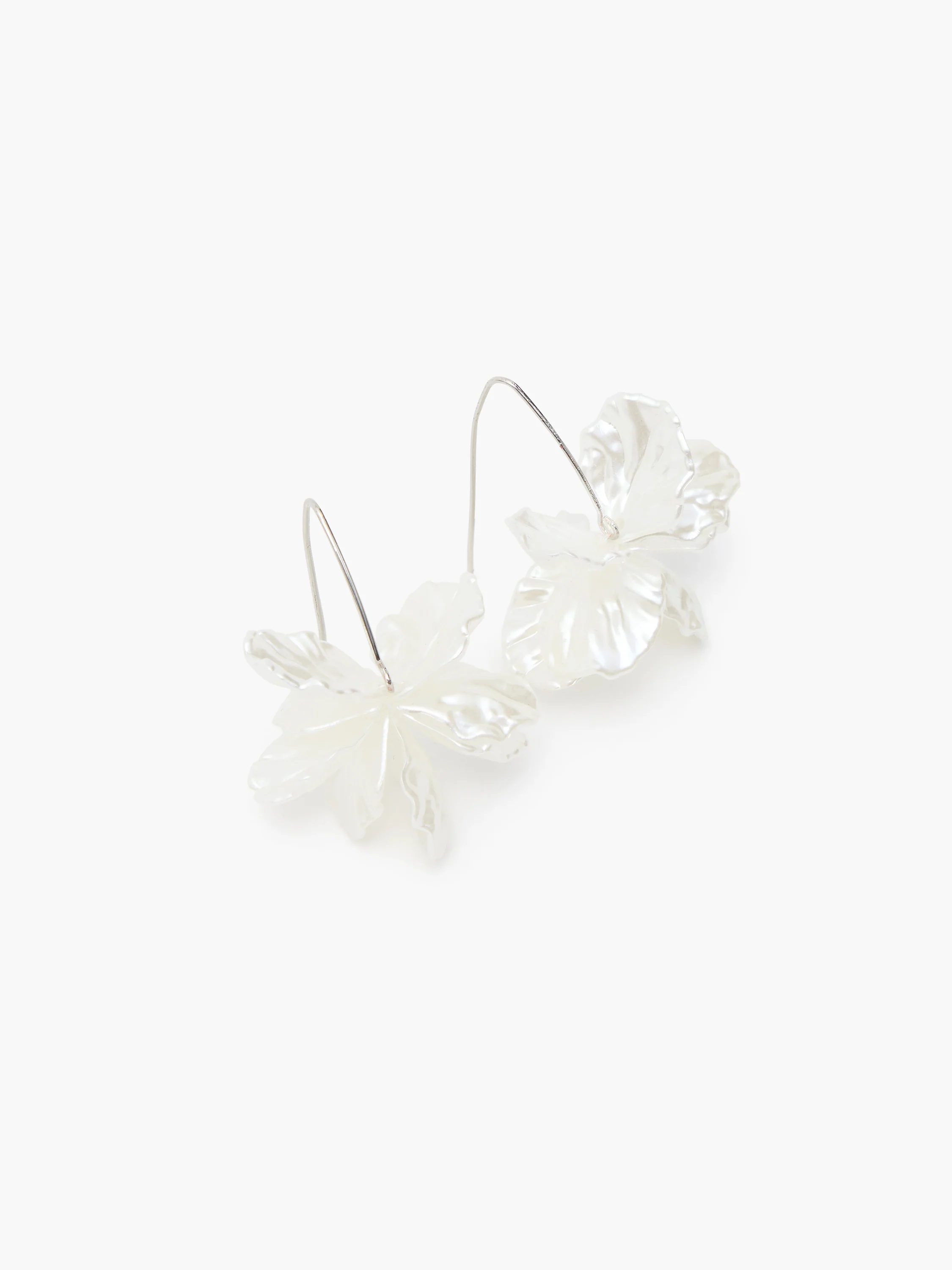 Pearl Petals Threader Earrings - Image 3