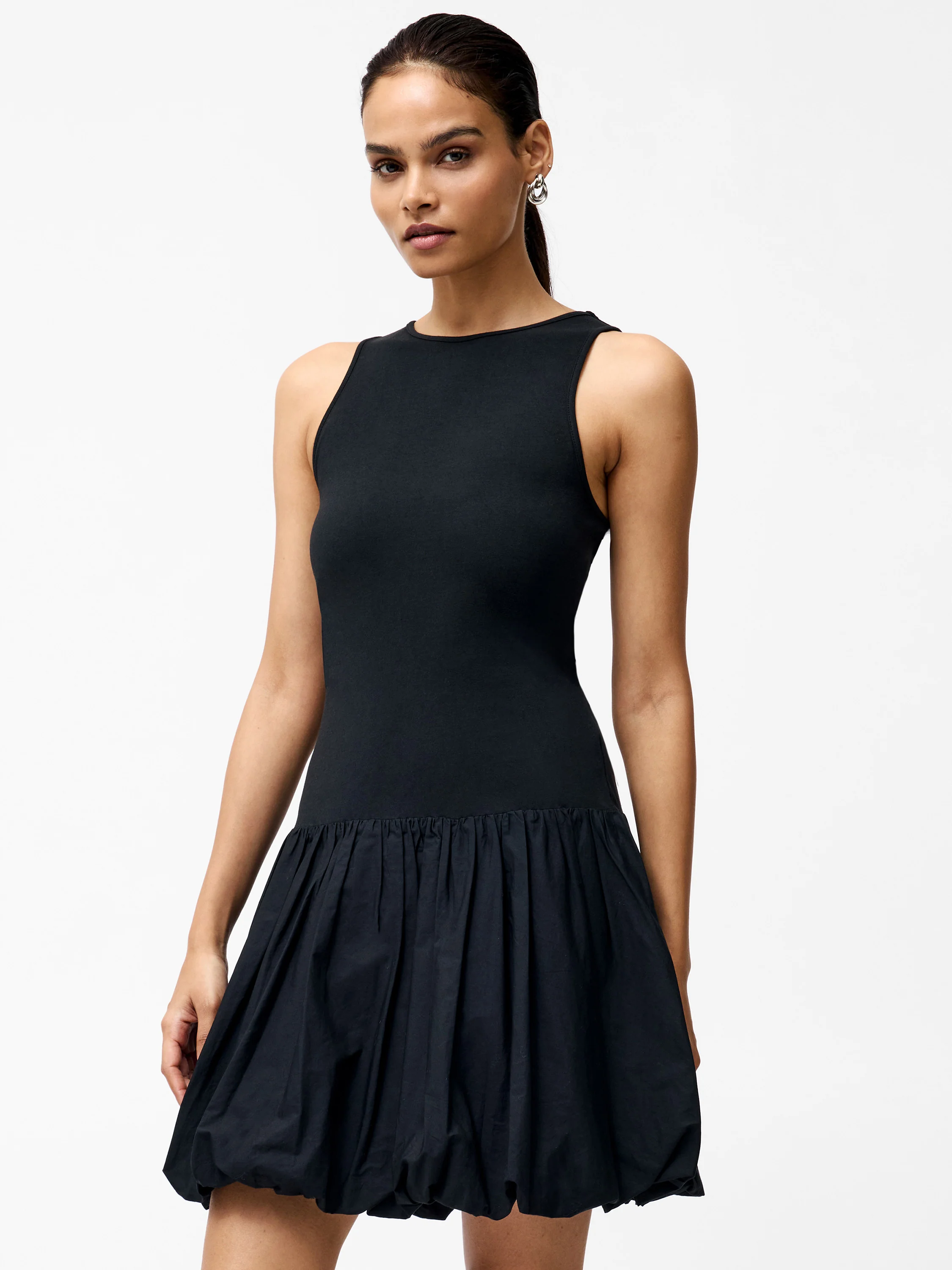 Phoebe Bubble Hem Mini Dress