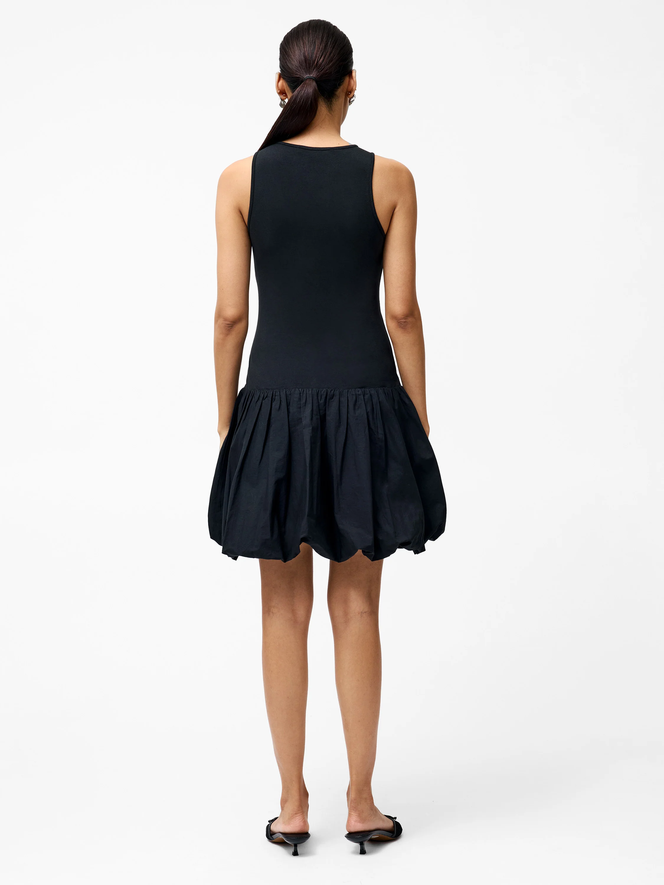 Phoebe Bubble Hem Mini Dress - Image 5
