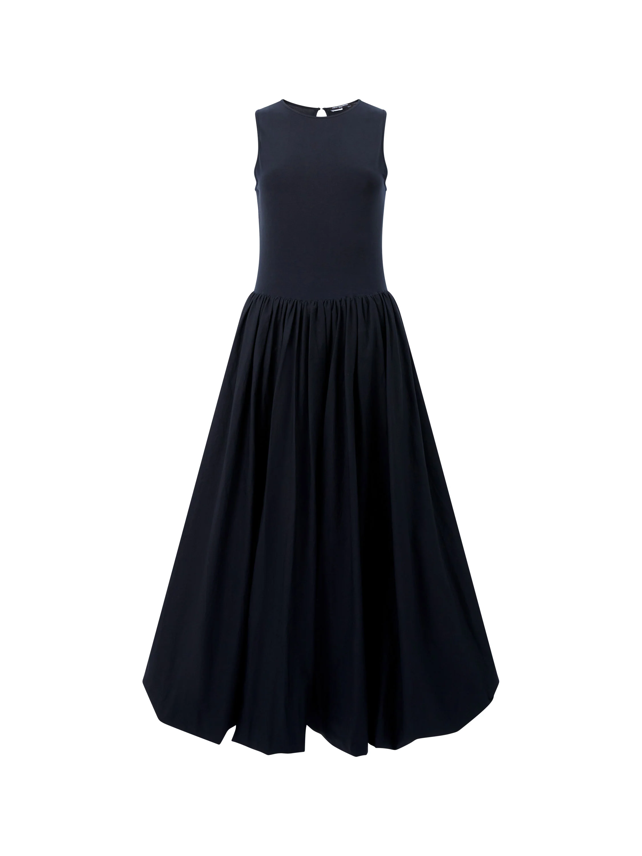 Phoebe Jersey Bubble Hem Midi Dress - Image 6