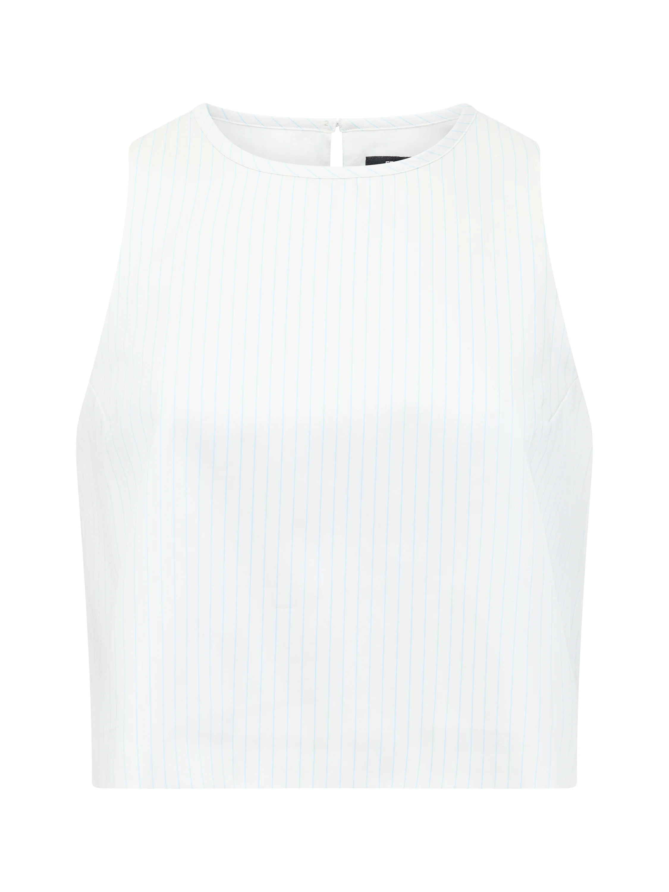 Pinstripe Poplin Shell Top - Image 6