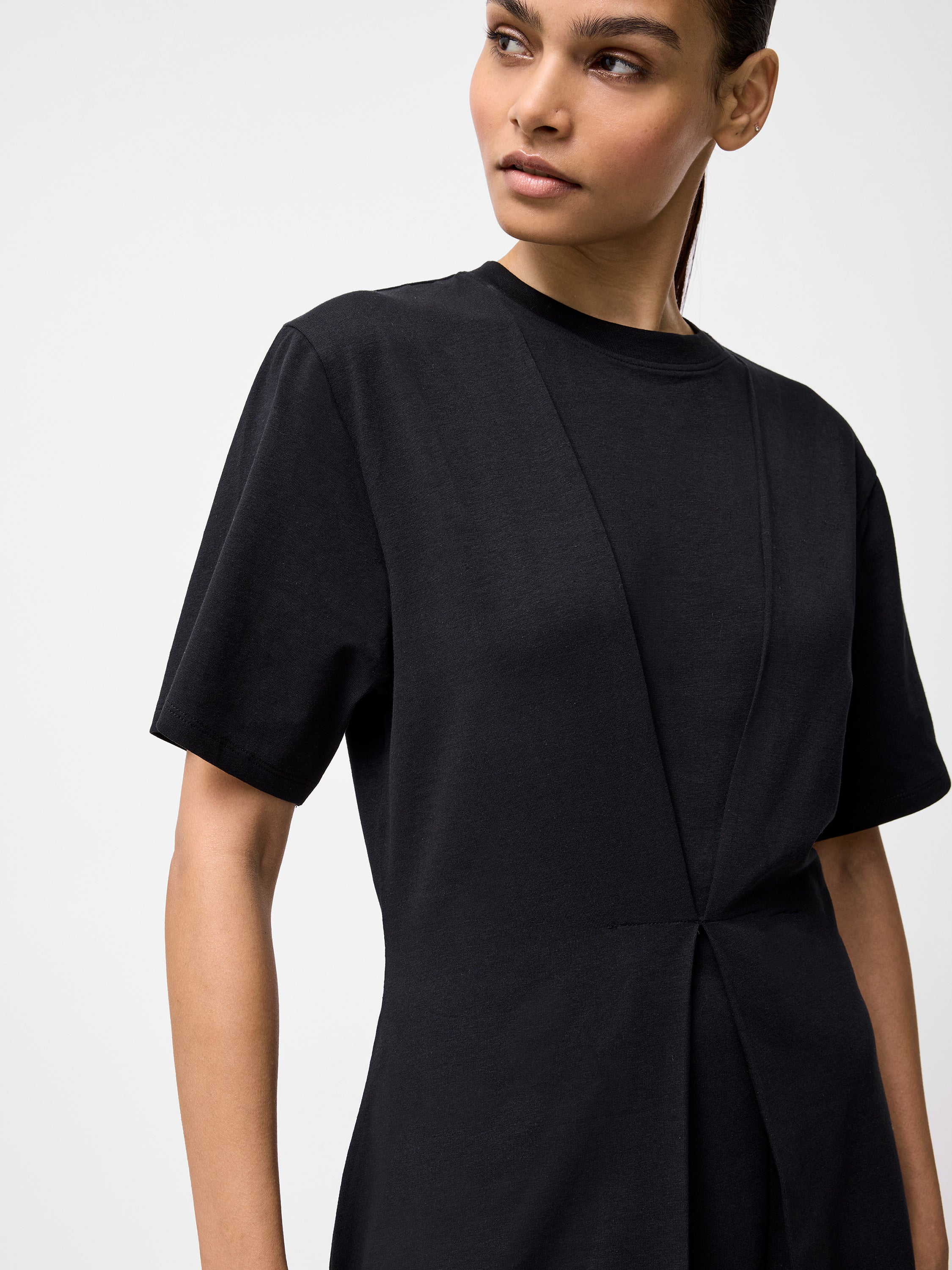 Pleat Flippy Mini Dress - Image 3