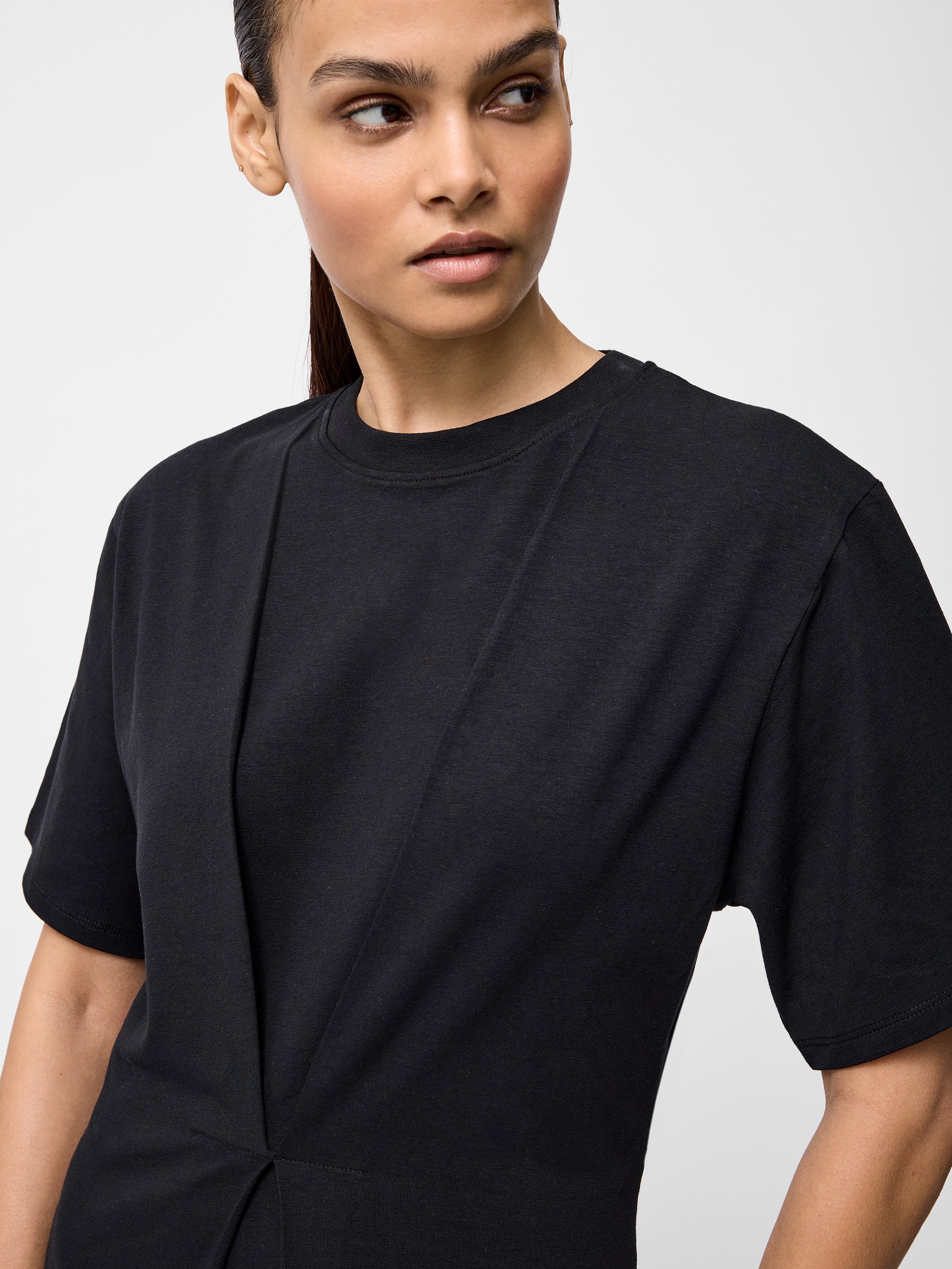 Pleat Flippy Mini Dress - Image 4