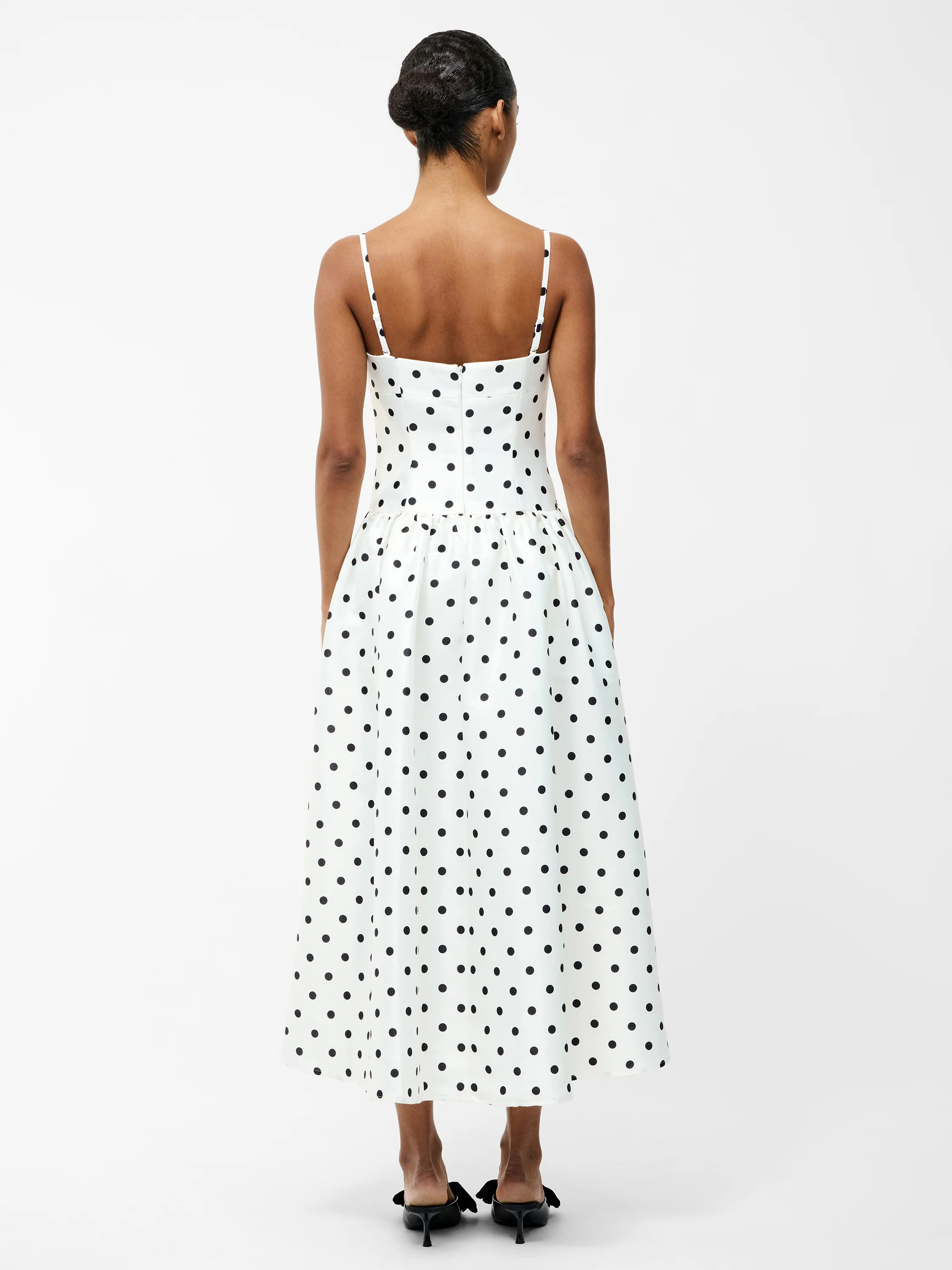 Polka Dot Midi Dress - Image 5