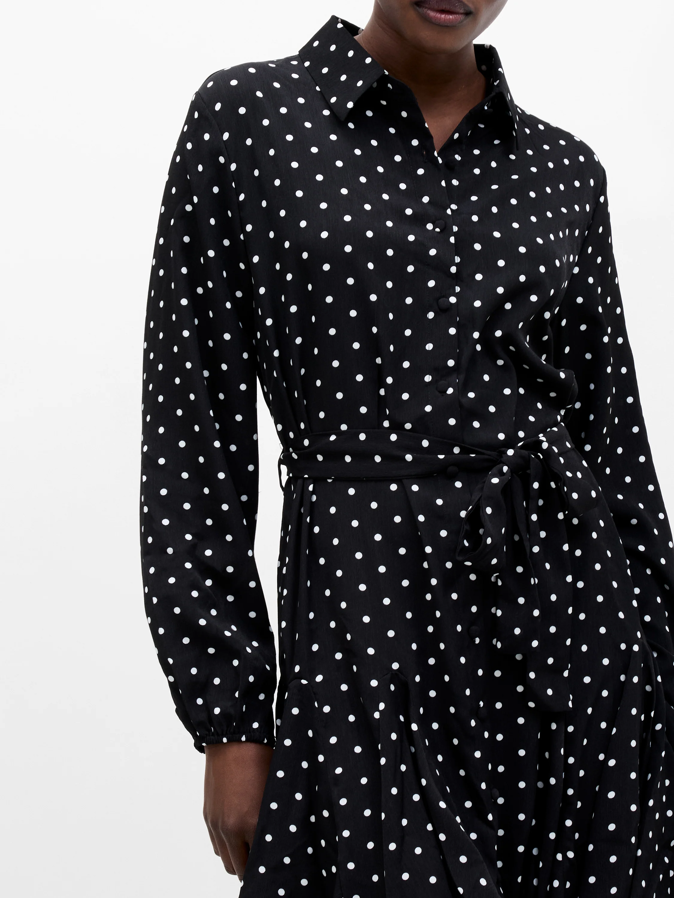 Polka Dot Swing Dress - Image 3