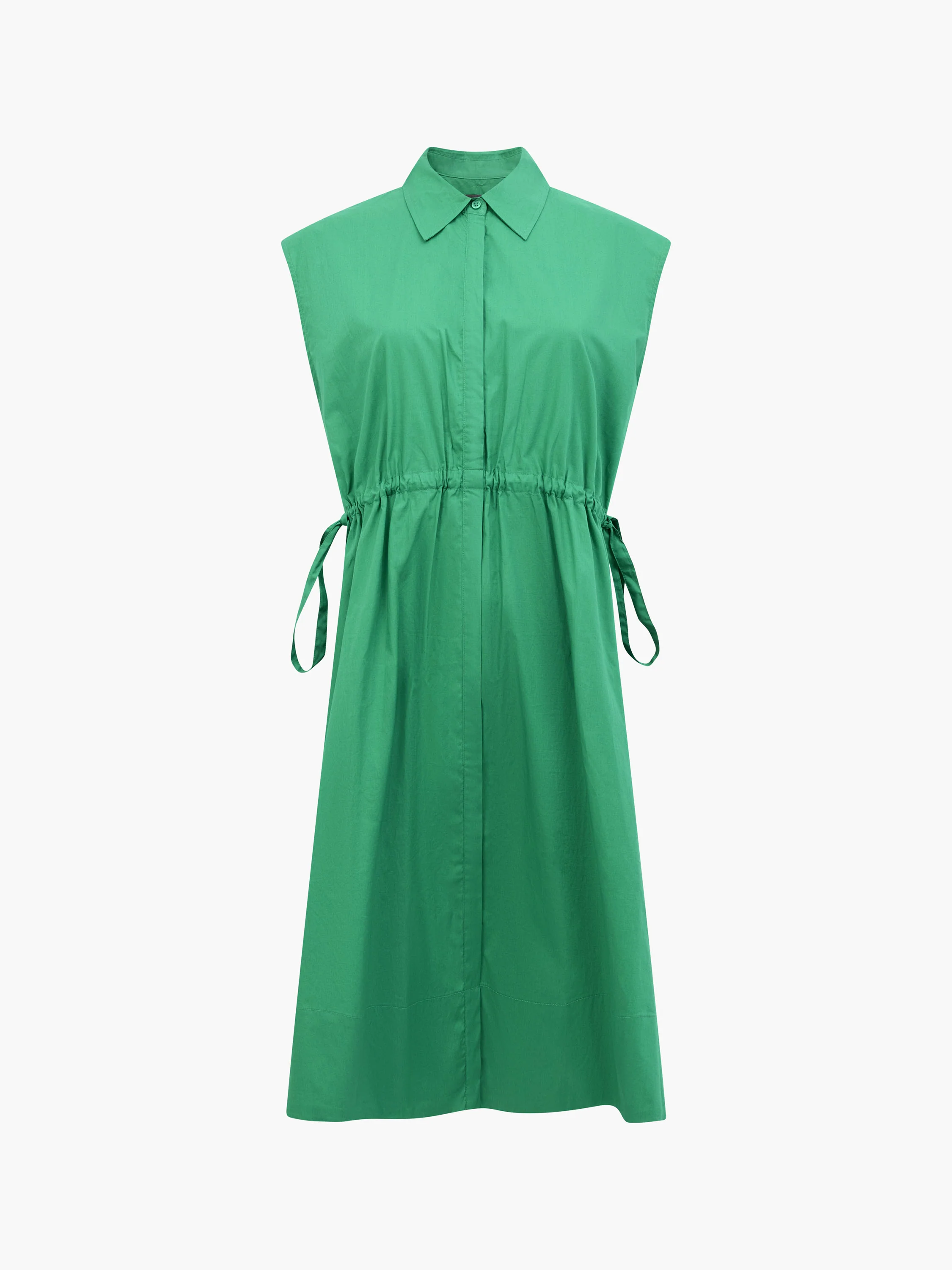 Poplin Tie Sleeveless Dress - Image 5