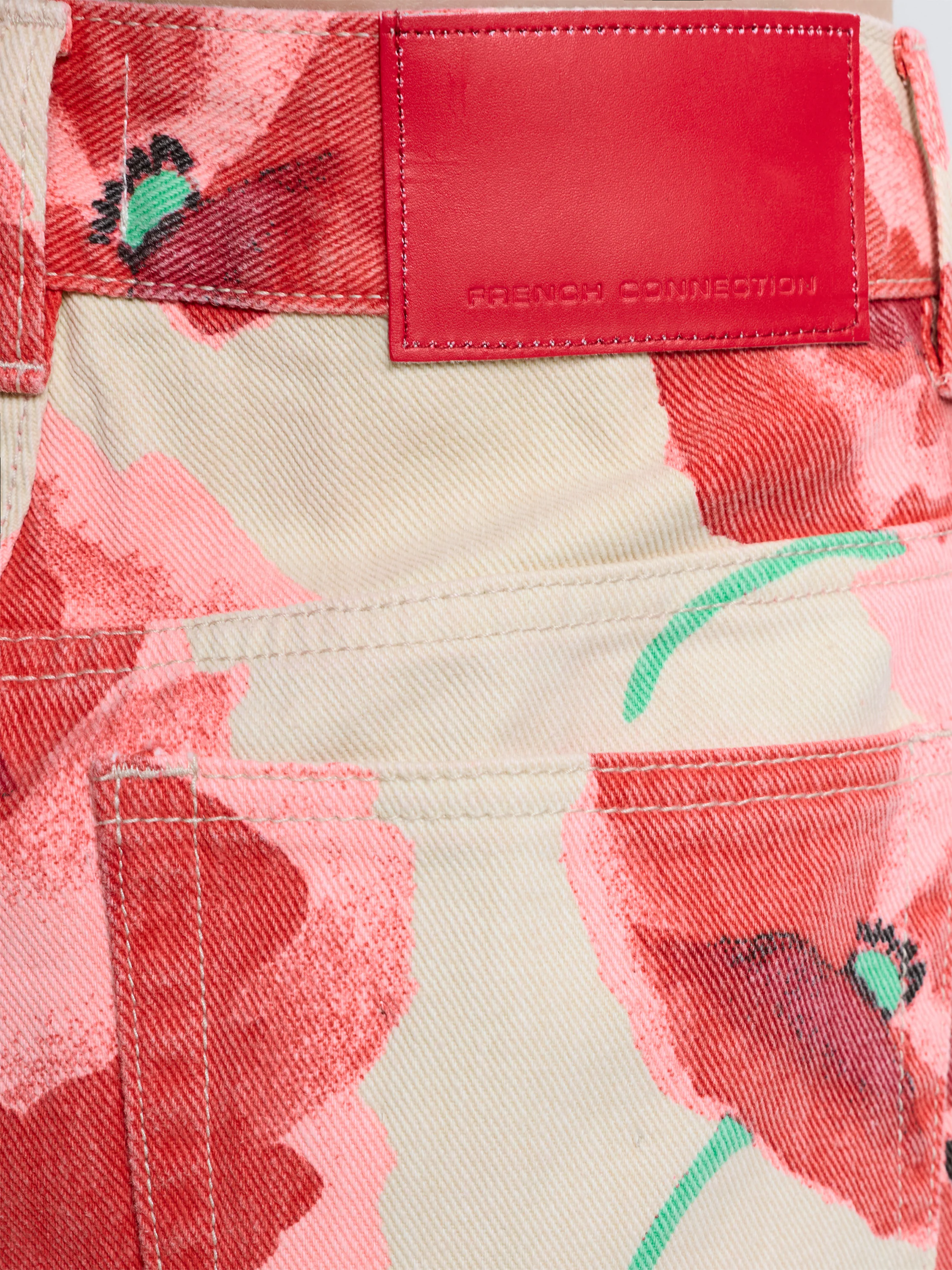 Poppy Dallas Printed Denim Wide Leg Jeans - Image 6