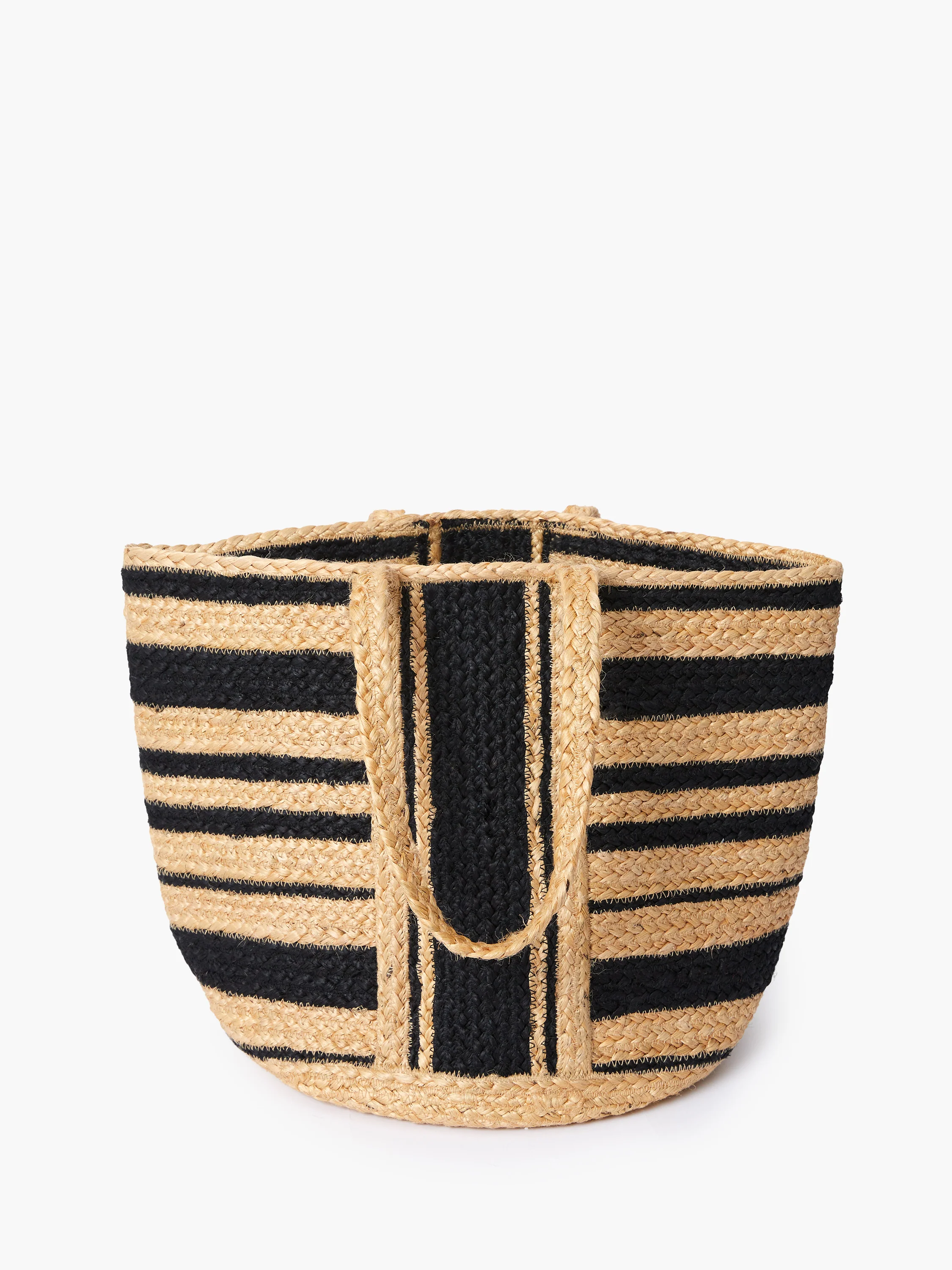 Raffia Stripes Beach Bag - Image 5