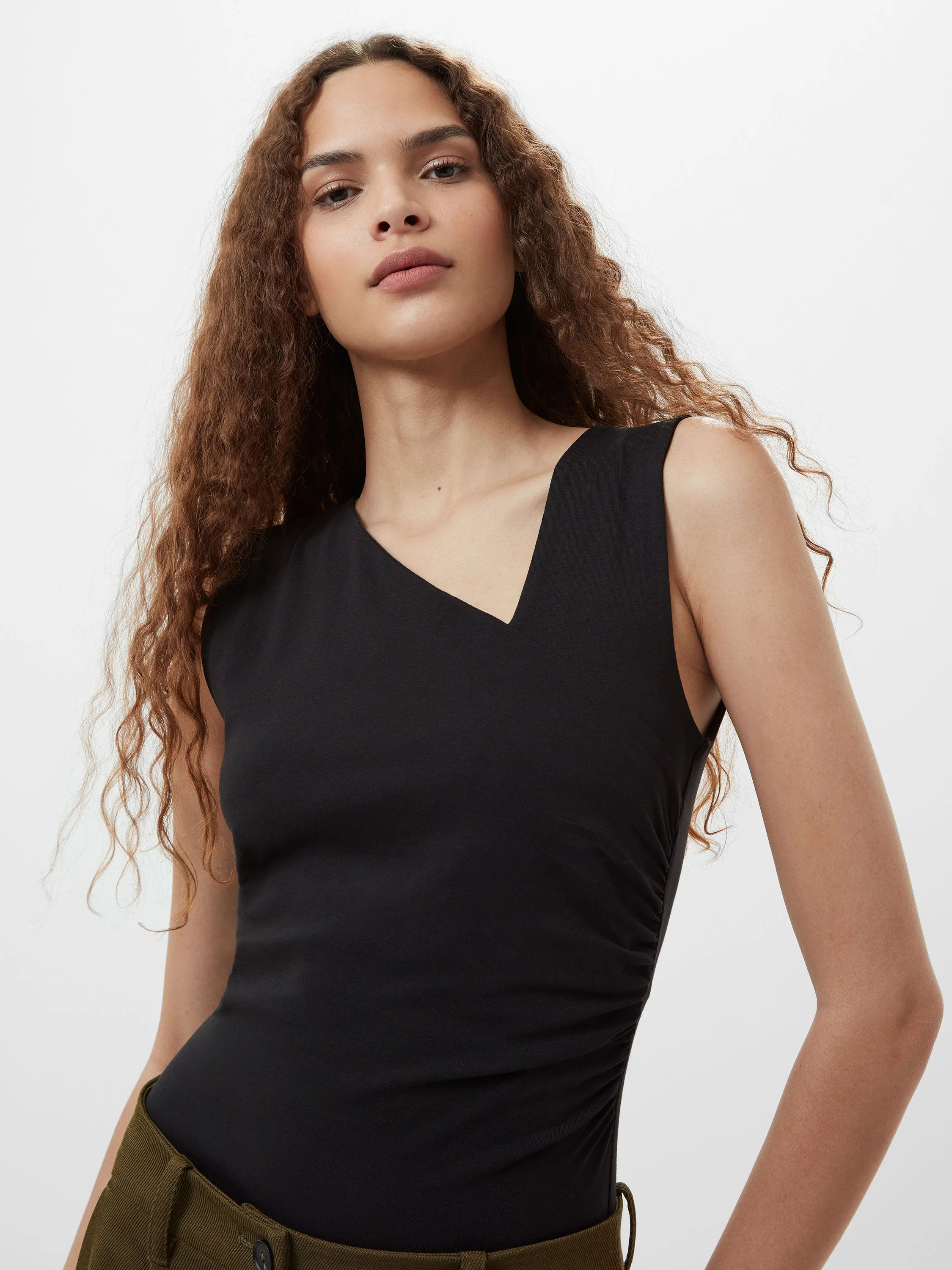 Rallie Gathered Asymmetric Bodysuit - Image 4