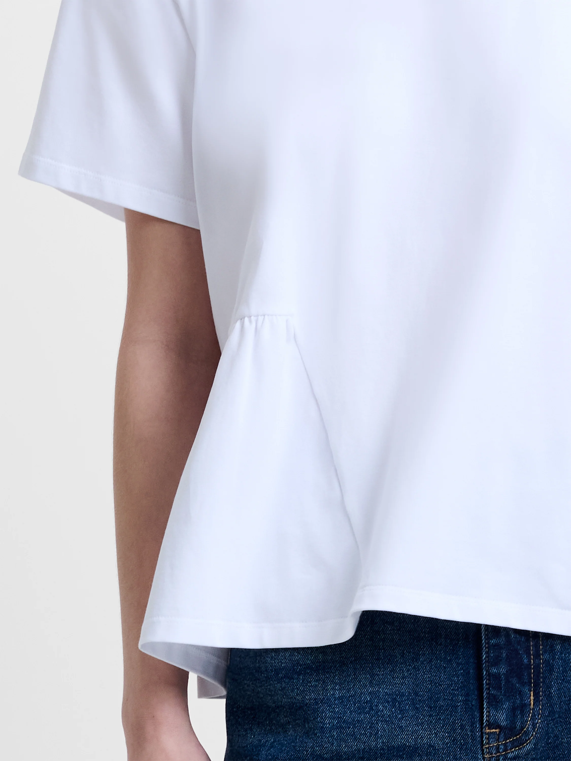 Rallie Asymmetric Peplum T-Shirt - Image 2