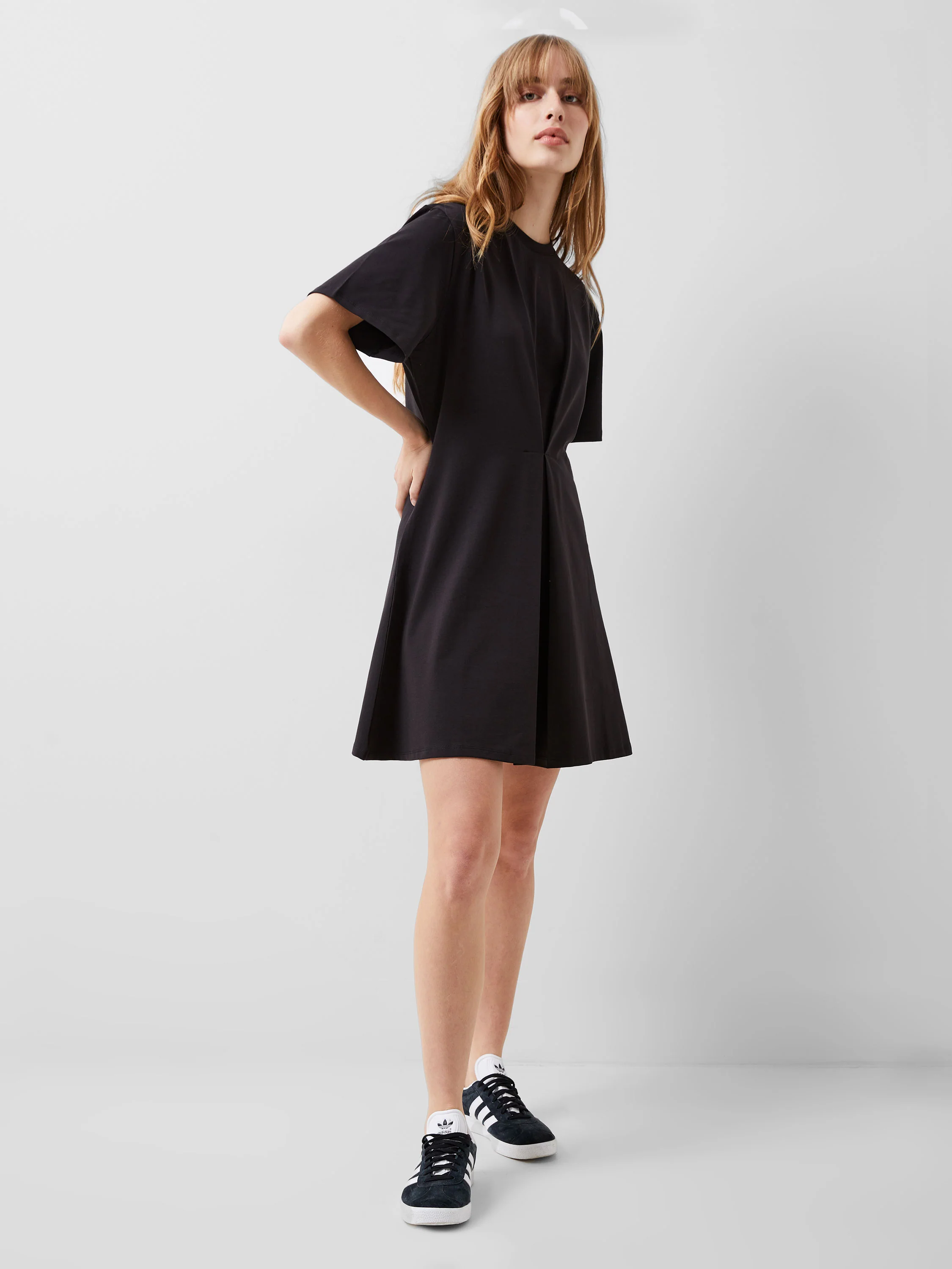 Rallie Cotton Box Pleat T-Shirt Mini Dress - Image 3