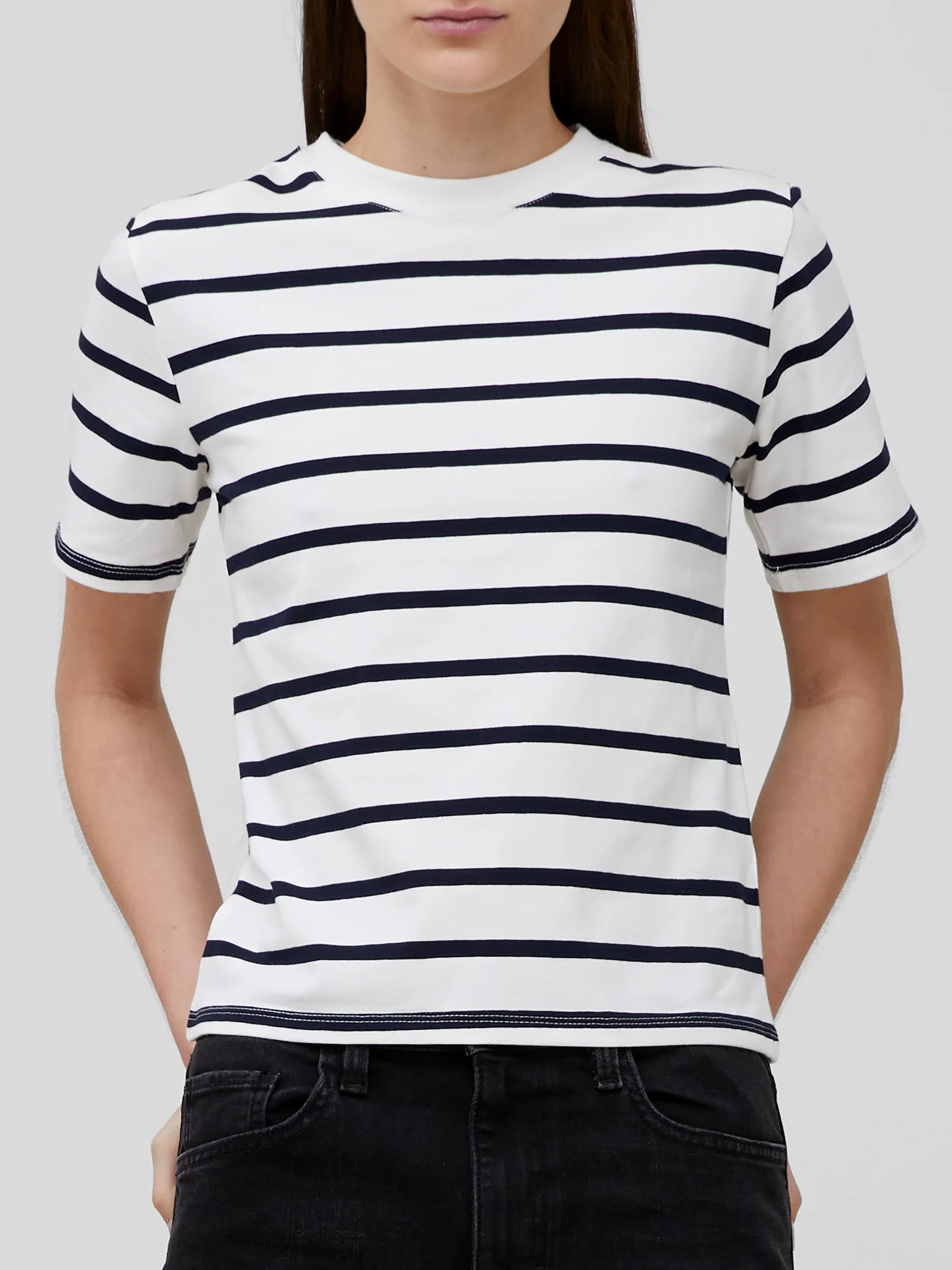 Rallie Cotton Stripe Short Sleeve T-Shirt - Image 2
