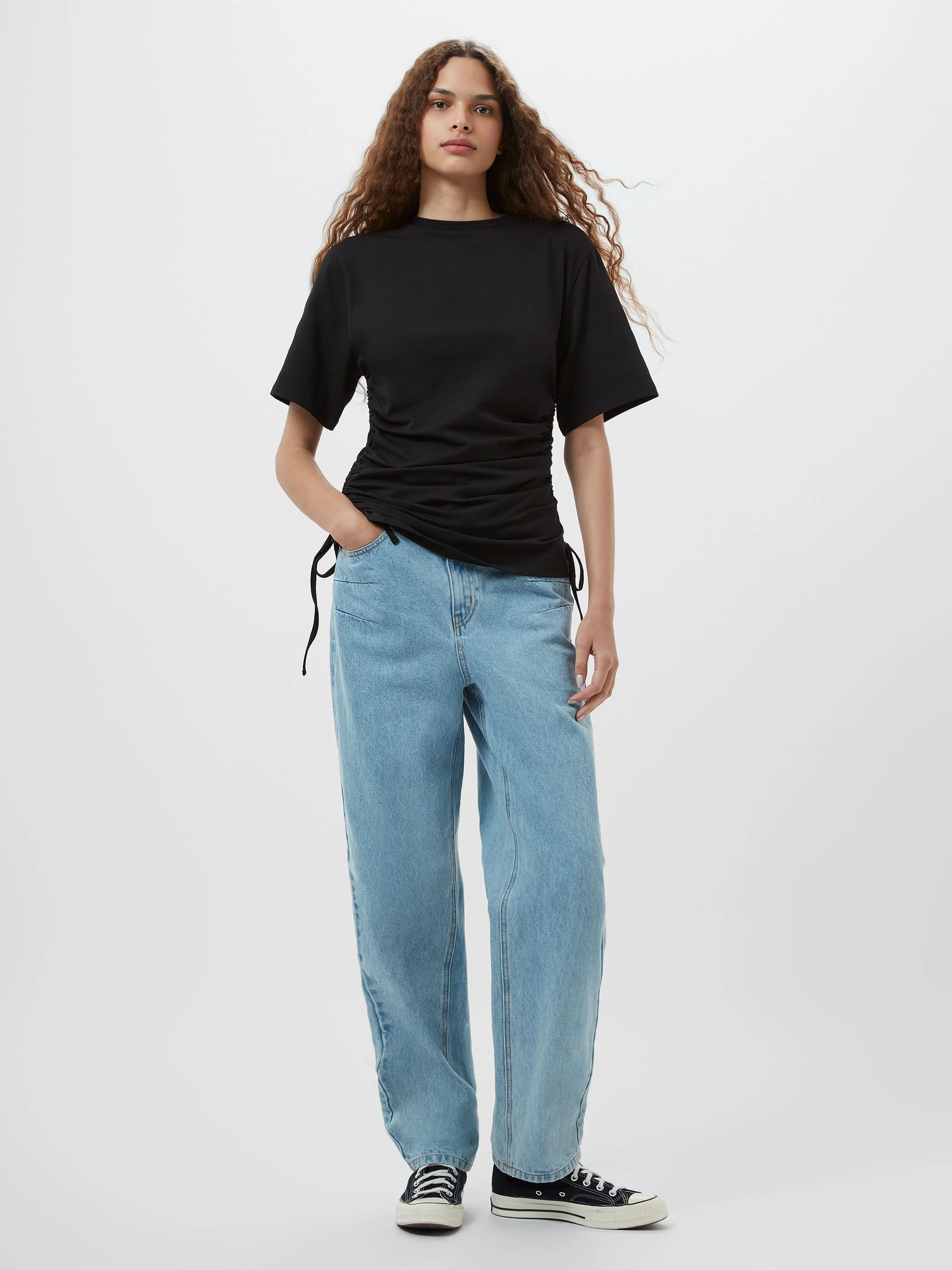 Rallie Ruched Drawstring T-Shirt - Image 3