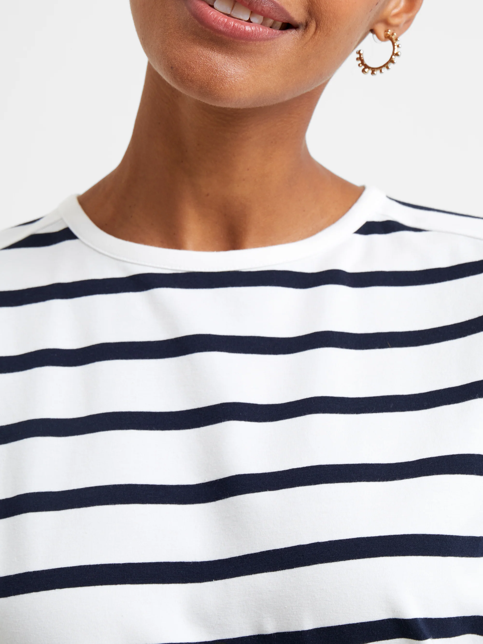 Rallie Stripe Slash Neck Top - Image 2