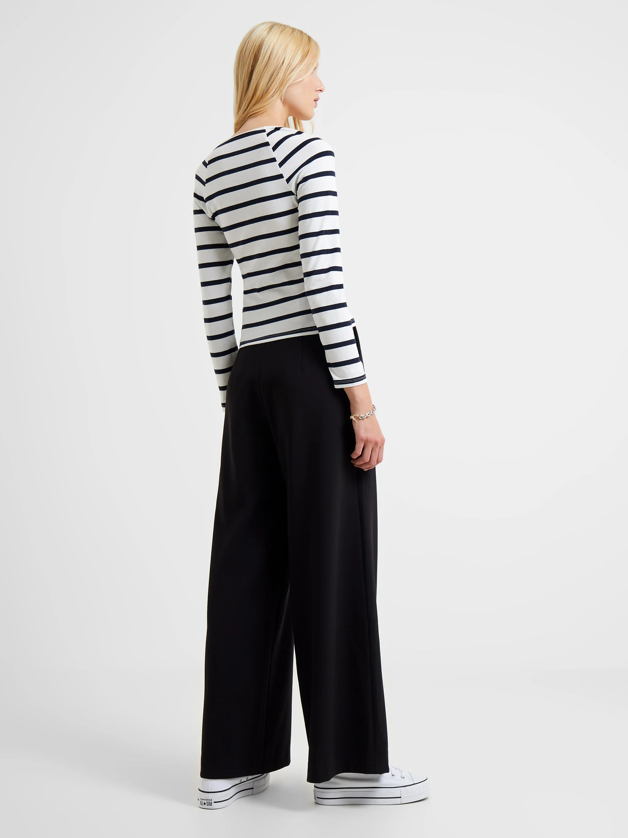 Rallie Stripe Square Neck Long Sleeve Top - Image 4