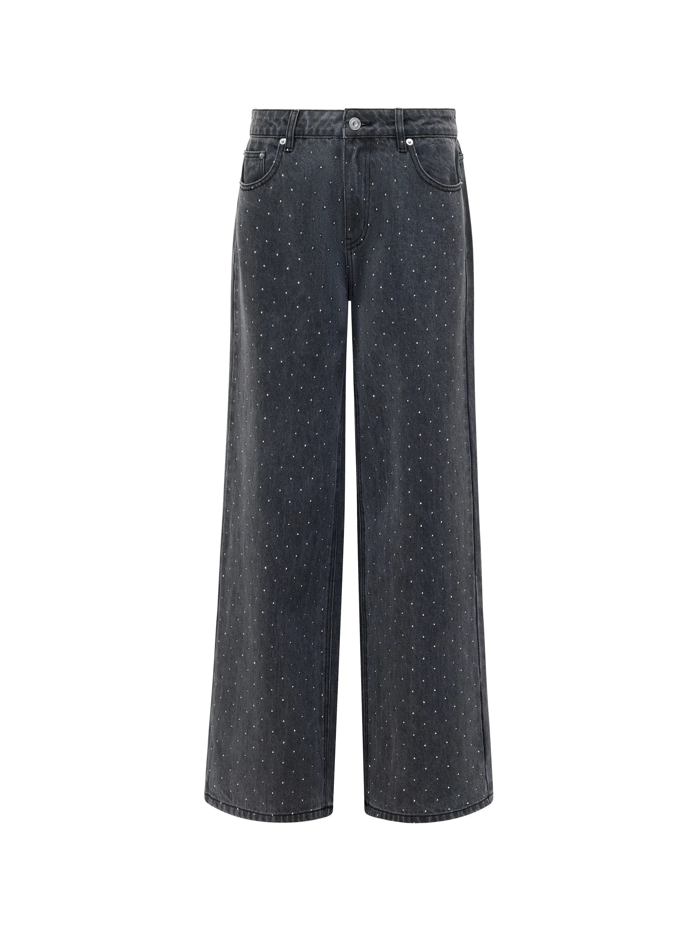 Ralphie Denim Embellished Wide Leg Jeans - Image 8