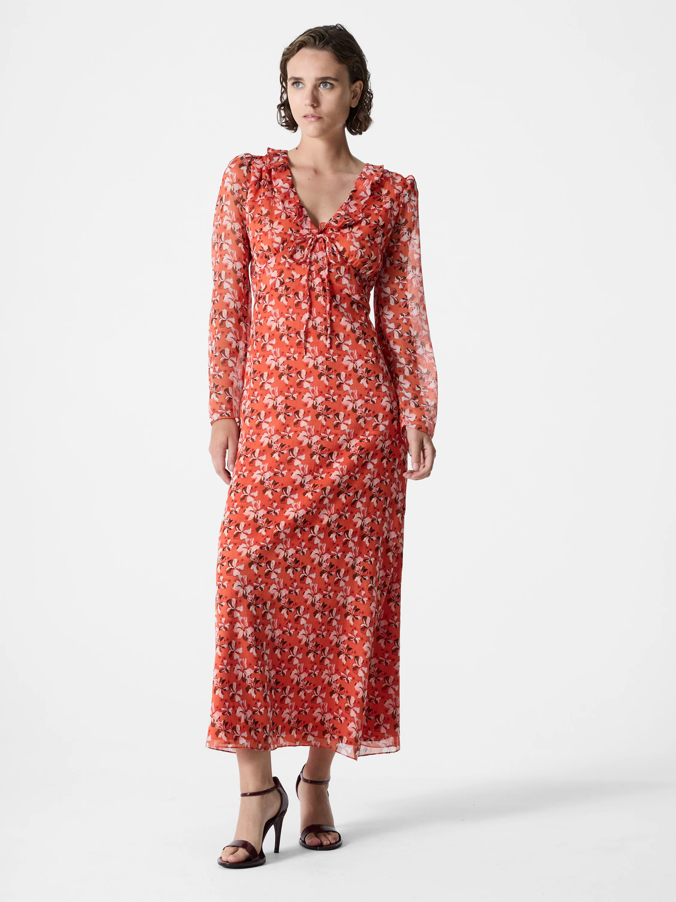 Rebecca Emina V Neck Dress - Image 4