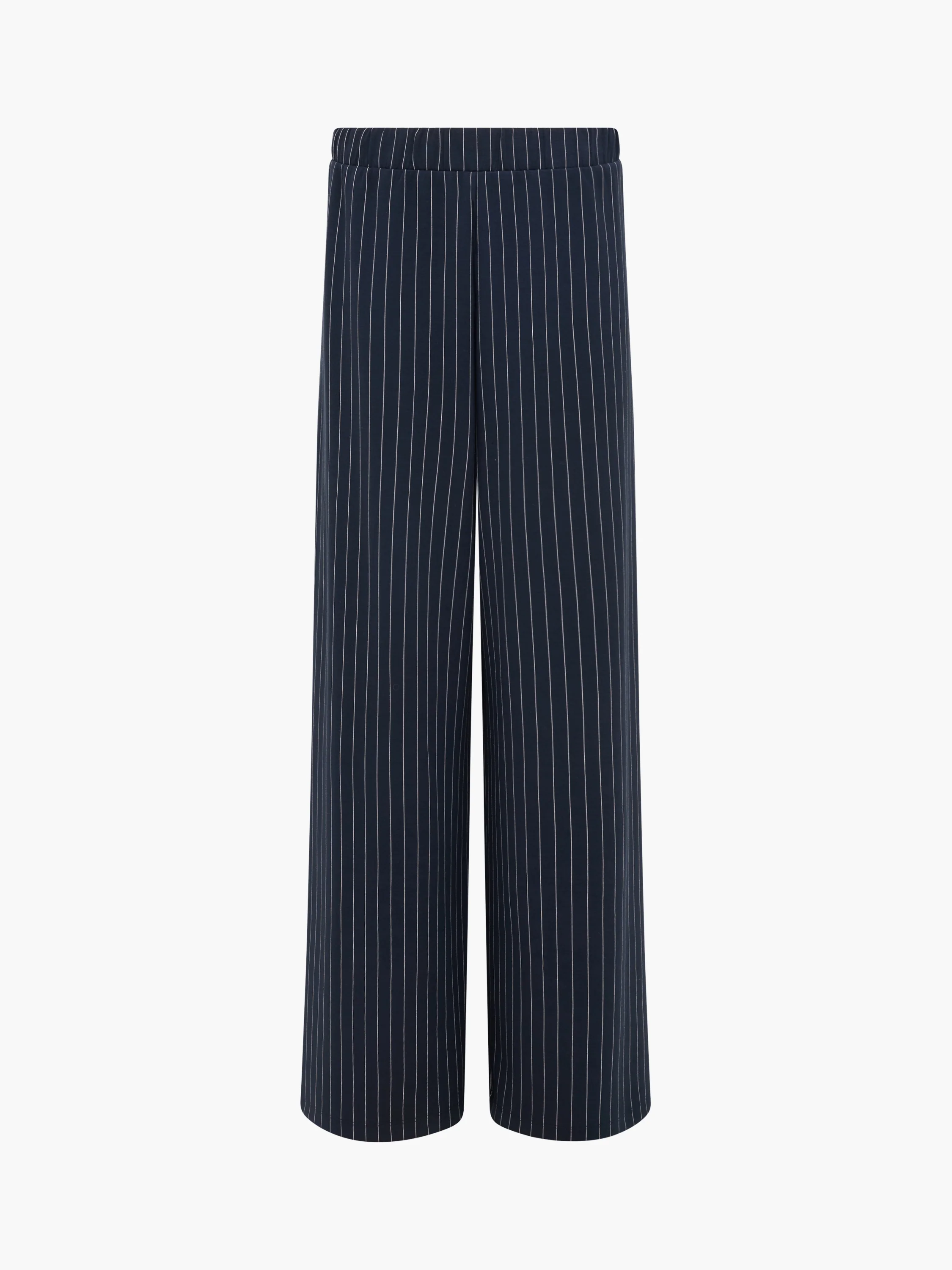 Regina Jersey Pinstripe Wide Leg Trousers - Image 6