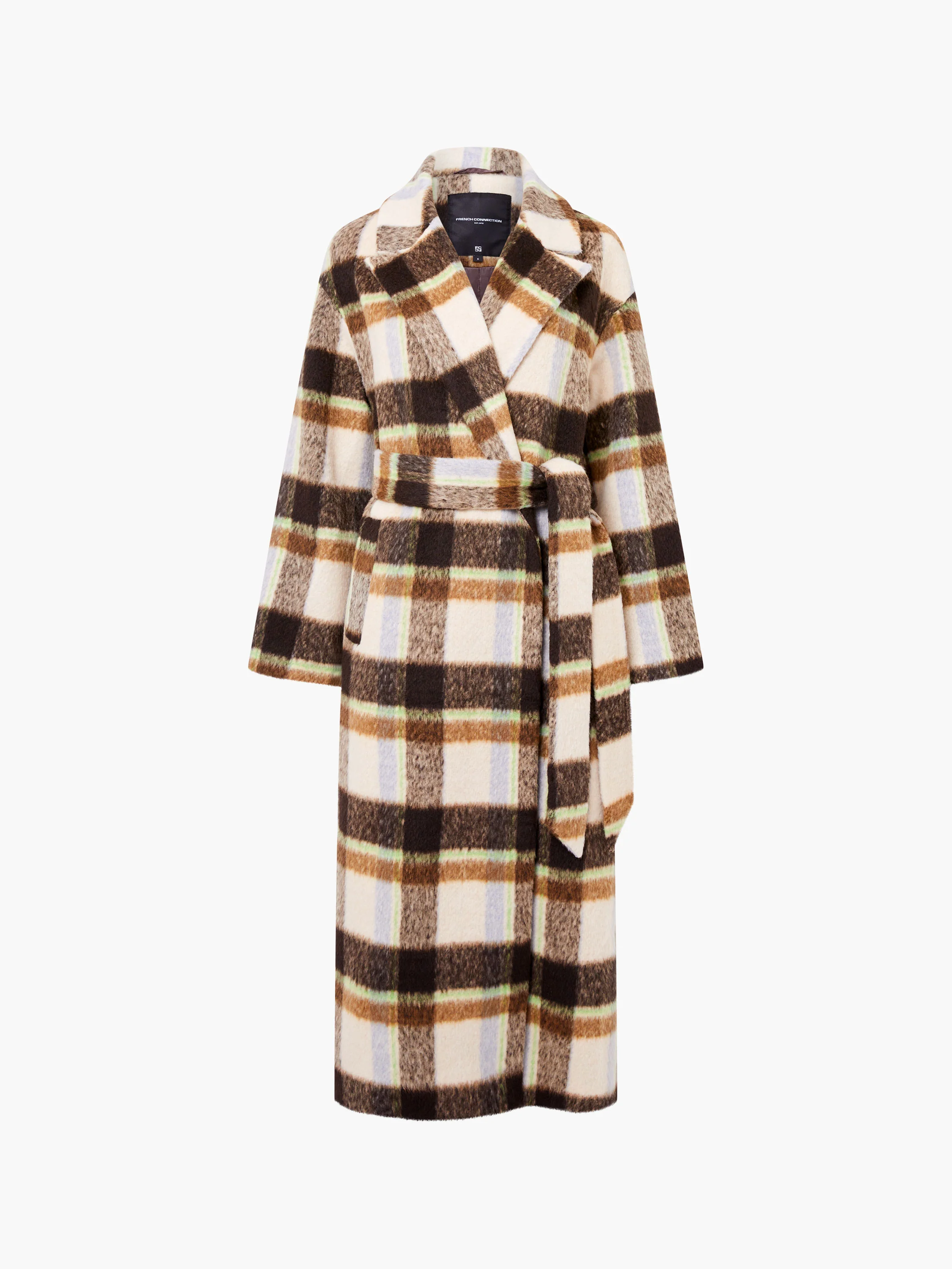 Remi Check Belted Coat - Image 8