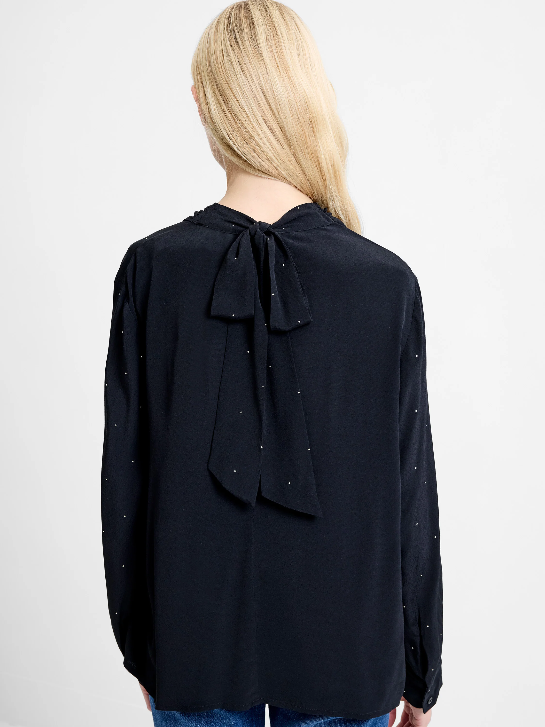 Renaya Diamante Draped Blouse - Image 5