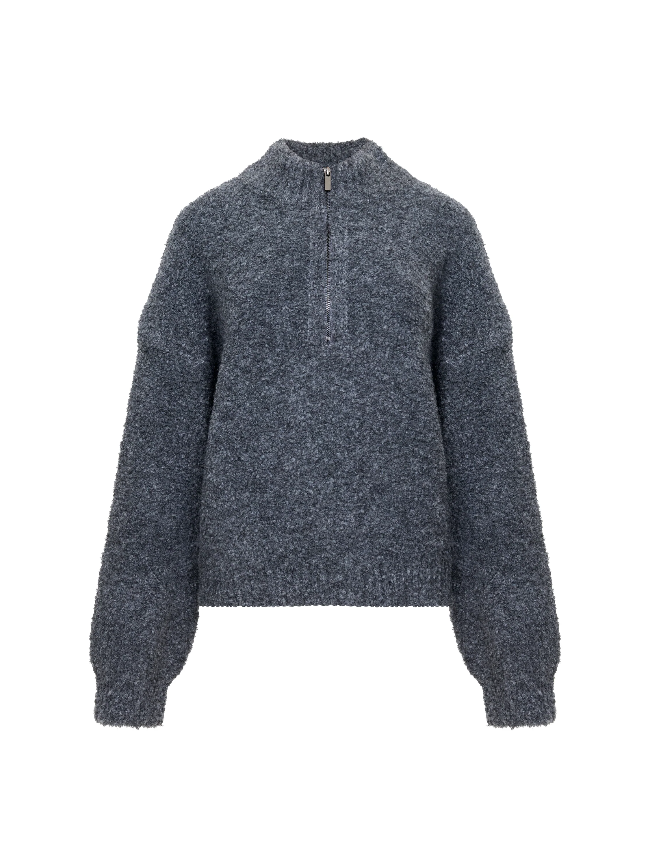 Renee Boucle Half Zip Jumper - Image 6