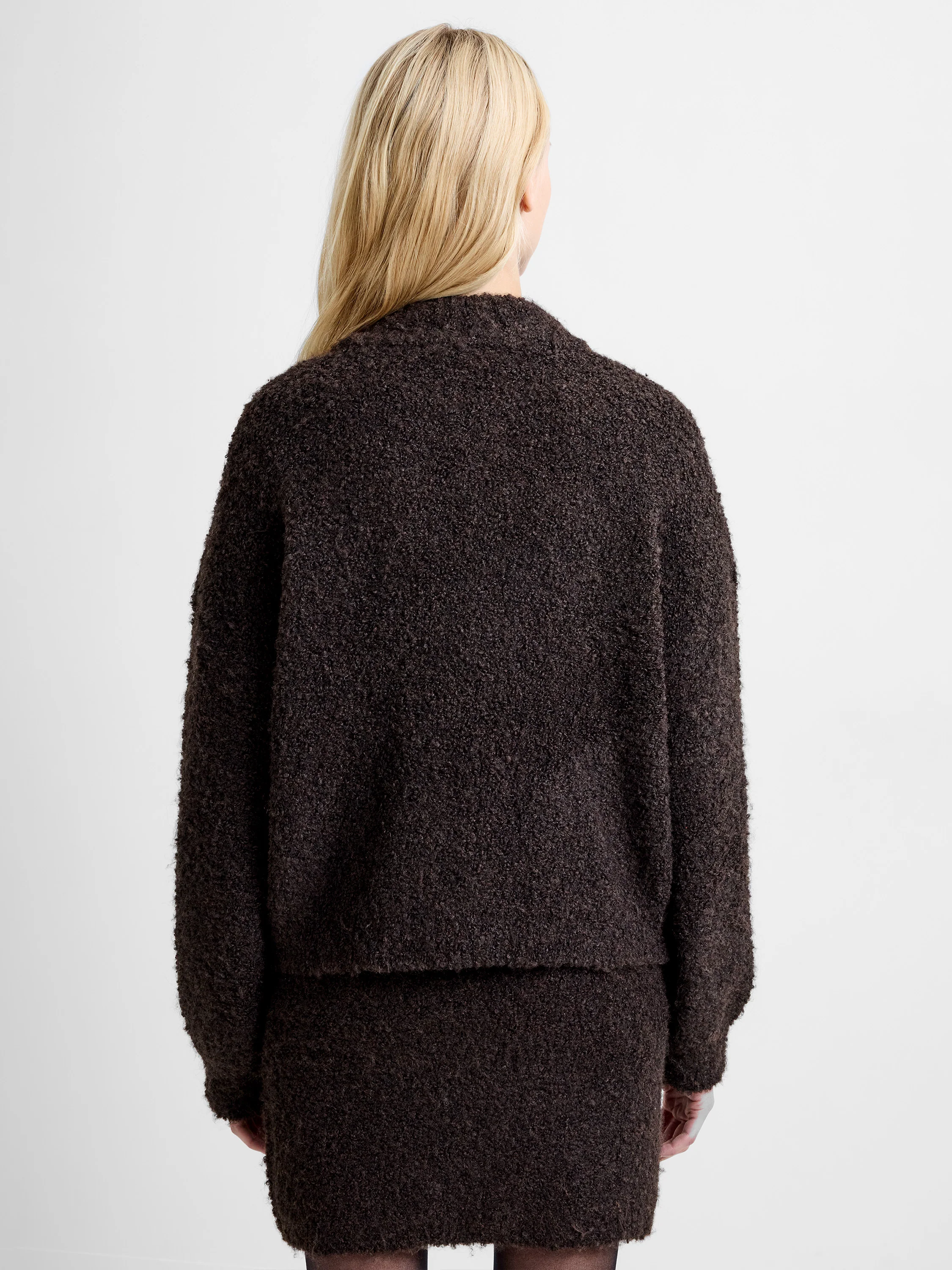 Renee Boucle Zip Through Cardigan - Image 5