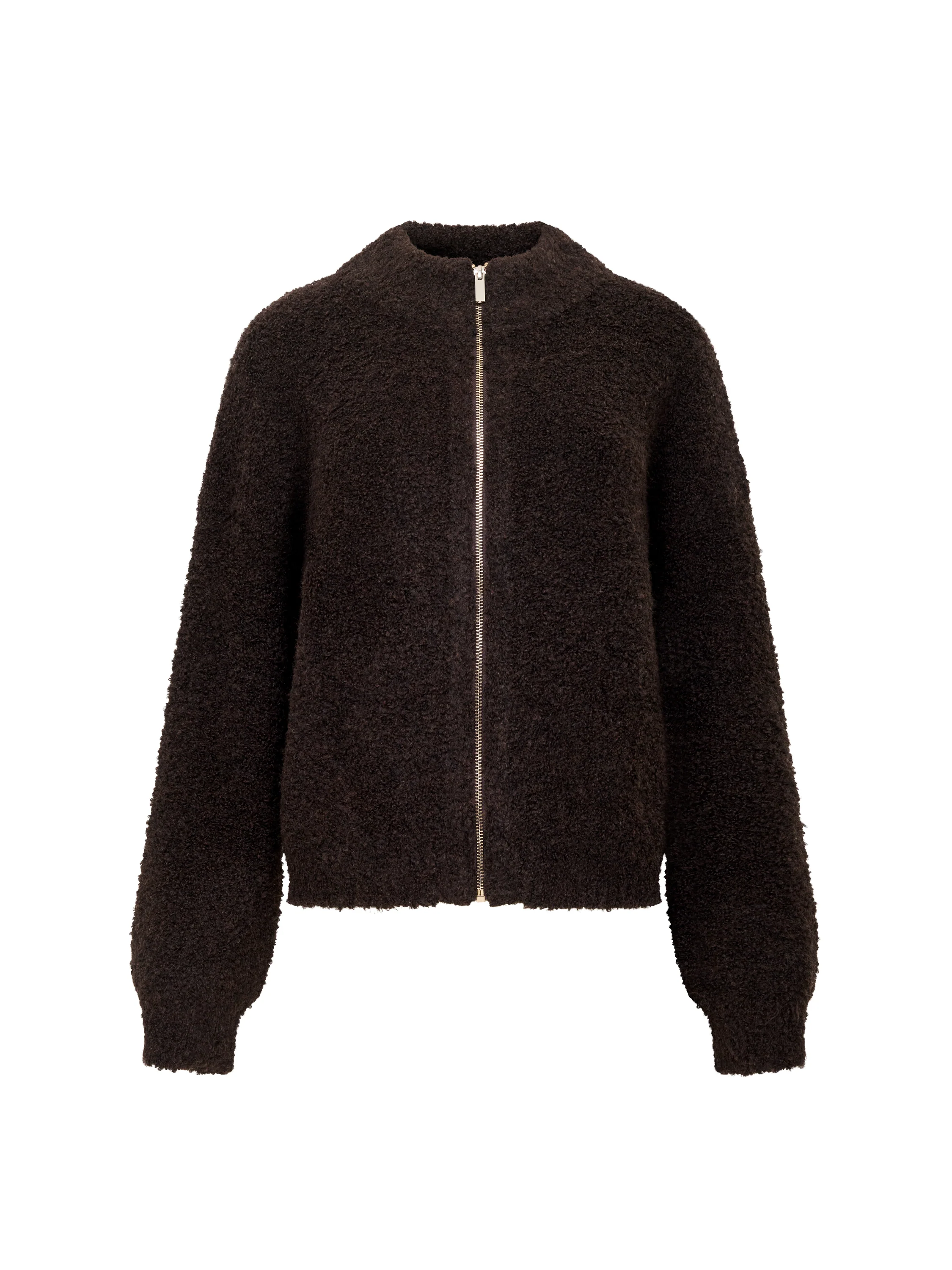 Renee Boucle Zip Through Cardigan - Image 6